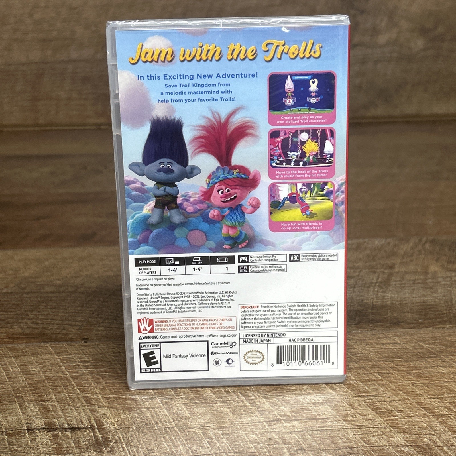 Nintendo Switch, Trolls Remix Rescue Game-By Dreamworks —— NEW