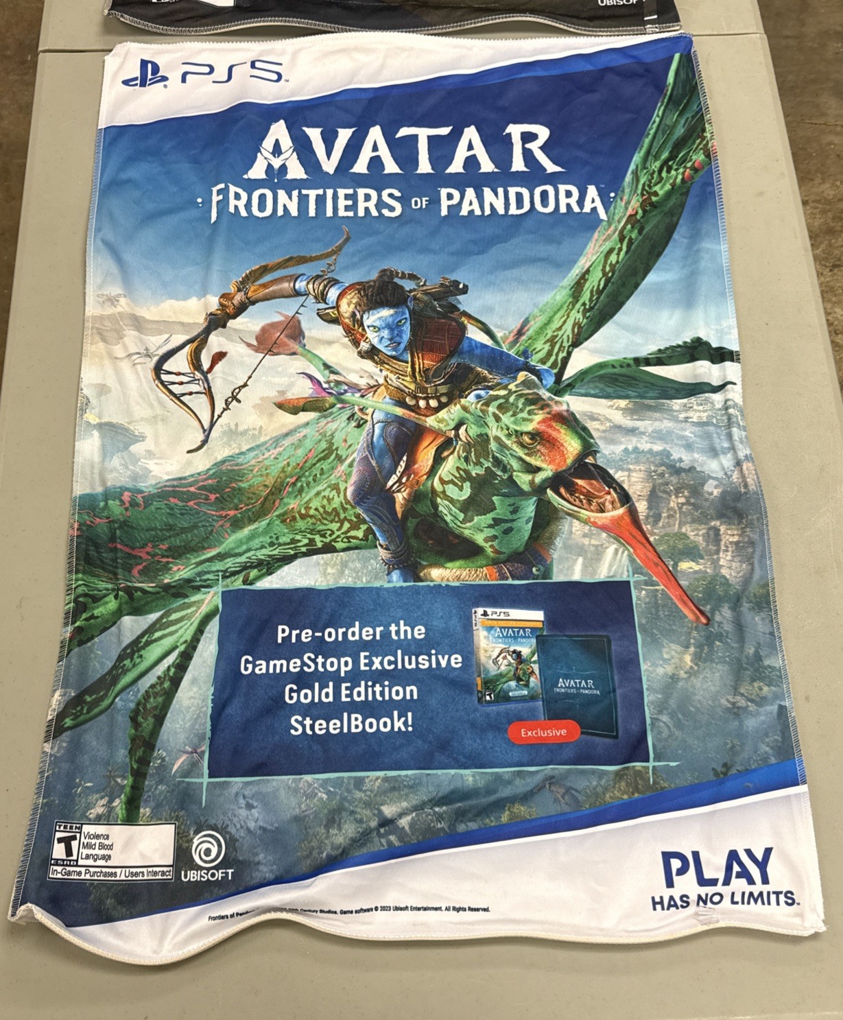 Avatar Gamestop Cloth/Fabric Promo Poster 34×24