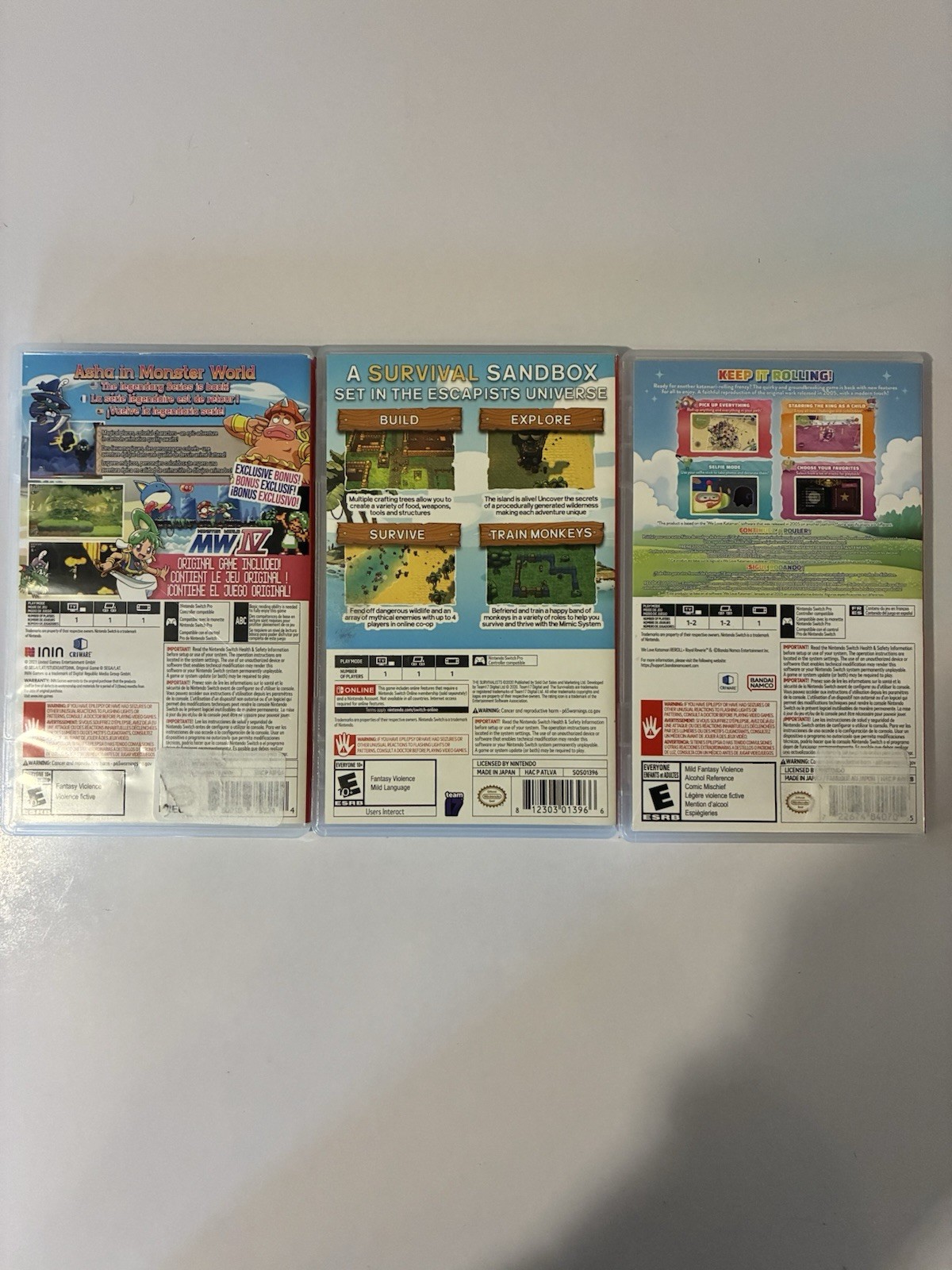 Nintendo Switch Game Lot 3 | Wonderboy | The Survivalists | We Love Katamari