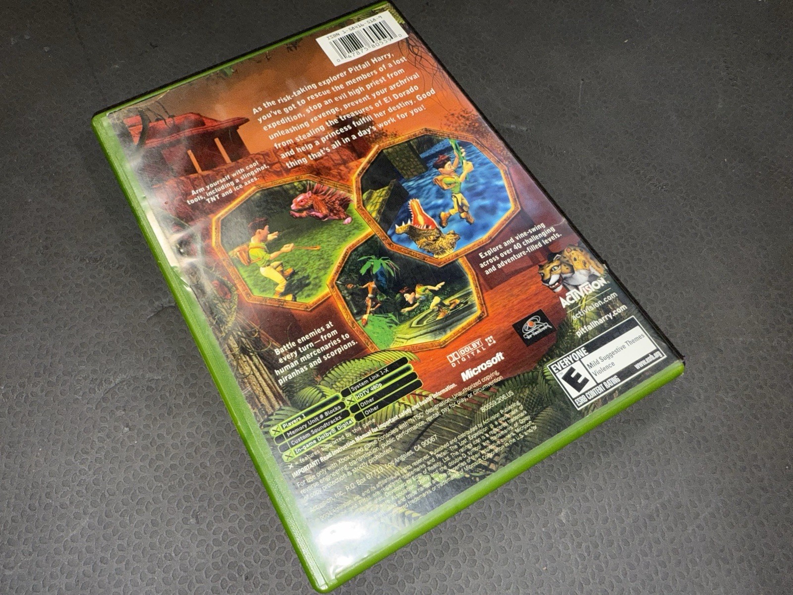 Pitfall The Lost Expedition XBOX Family-fun Action Adventure Complete