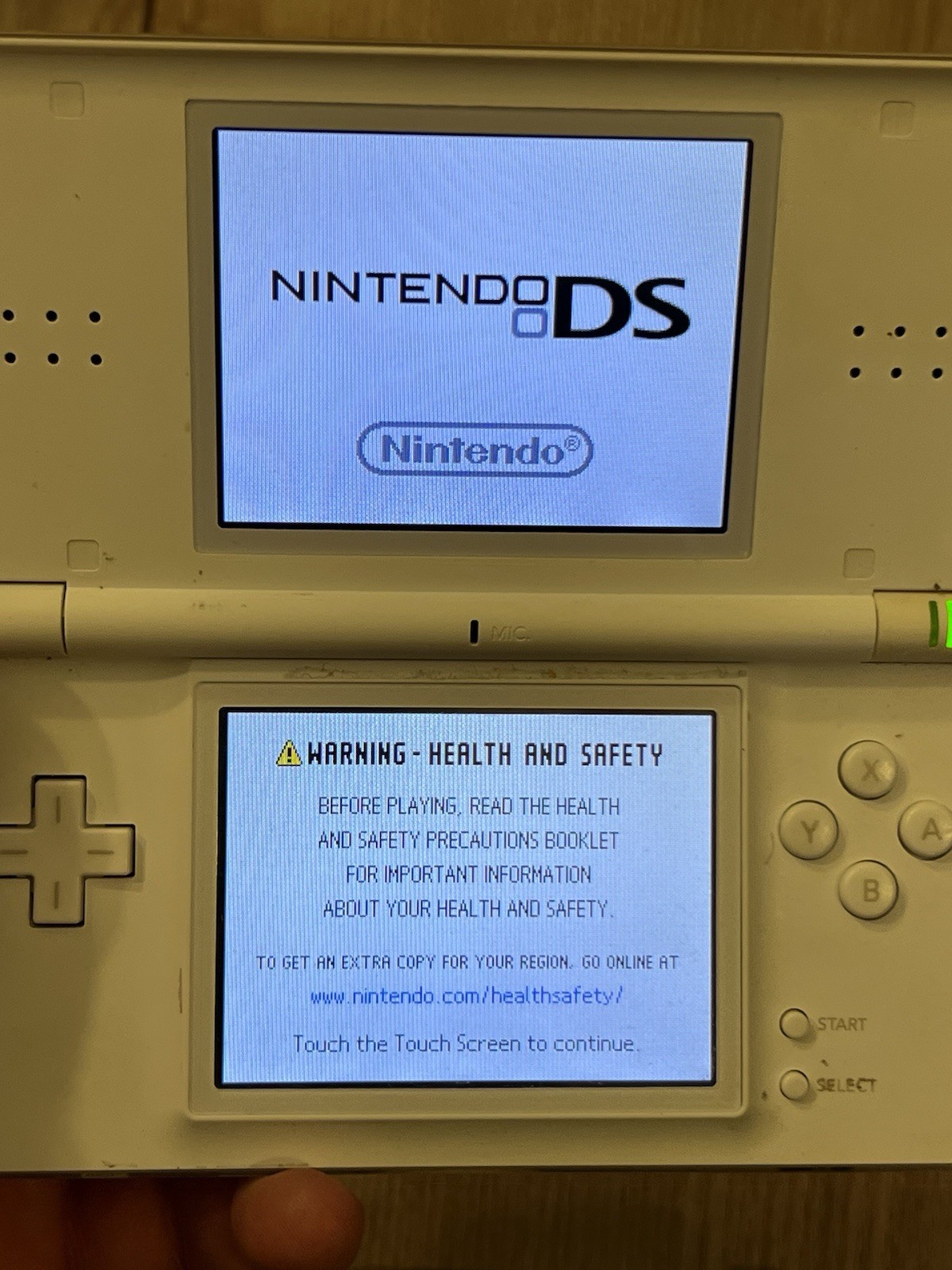 Nintendo DS Lite USG-001 KOMEN BREAST CANCER Ribbon AGS-001 w/ 10 Games Tested