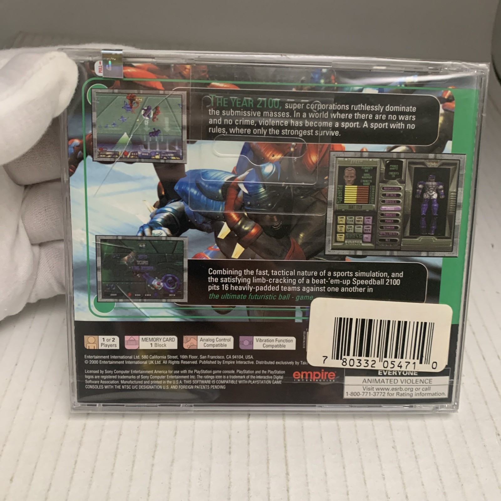 Speedball 2100 (Sony PlayStation 1, 2000) Factory Sealed See Pics & Store Rare
