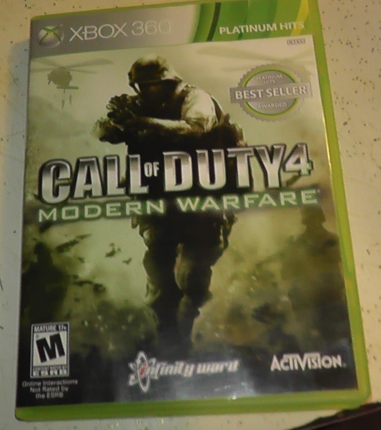 tested xbox 360 call of duty 4 modern warfare game working + box