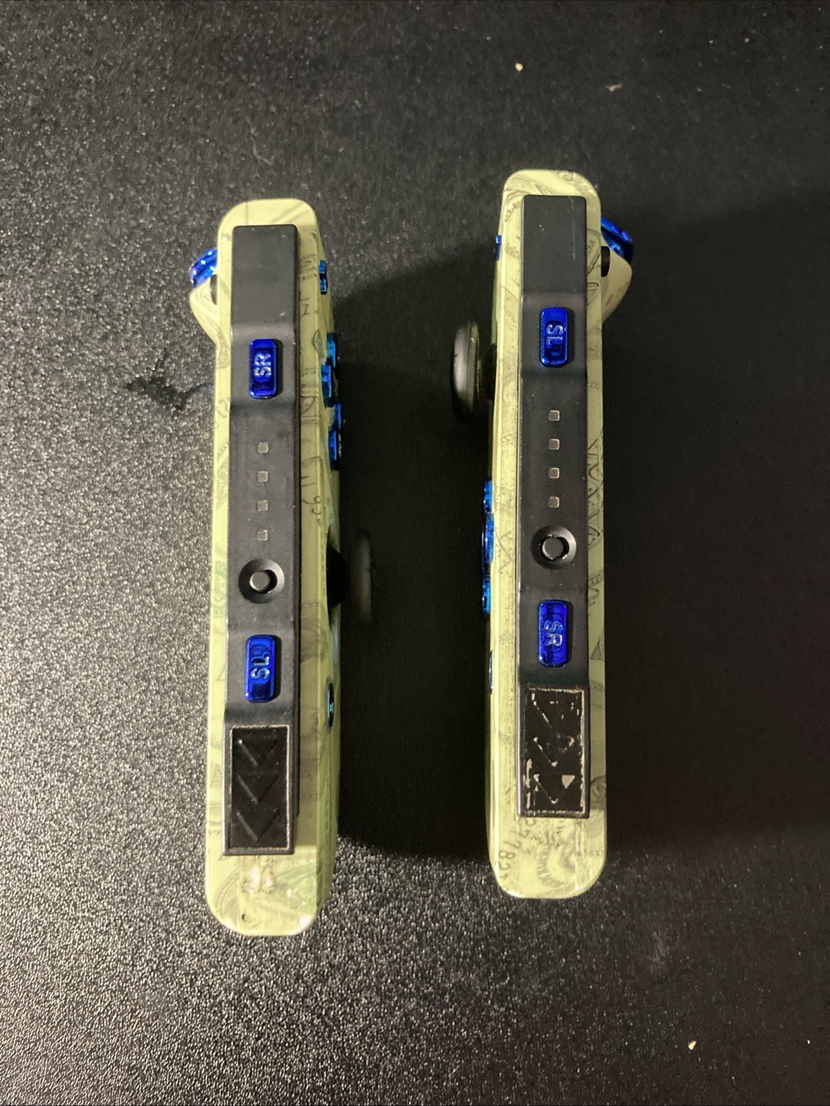 Custom Money Joycons Small Paint Scuffs On The Face Buttons And The ZL and ZR
