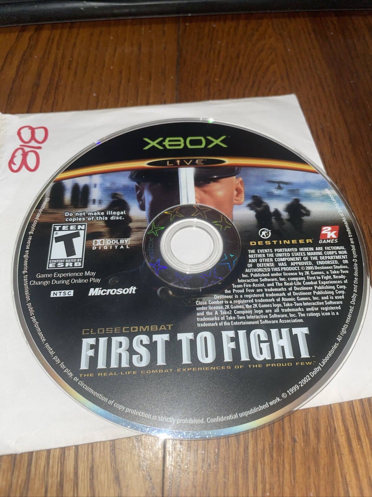 Close Combat: First to Fight (Game Only) Microsoft Xbox Fast Shipping