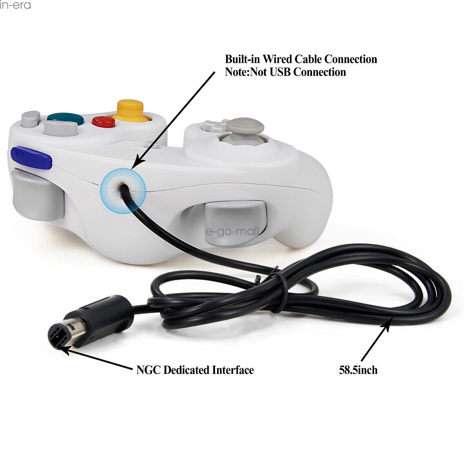 2PCS Wired Controller Gamecube NGC Compatible with Nintendo Gamecube Console