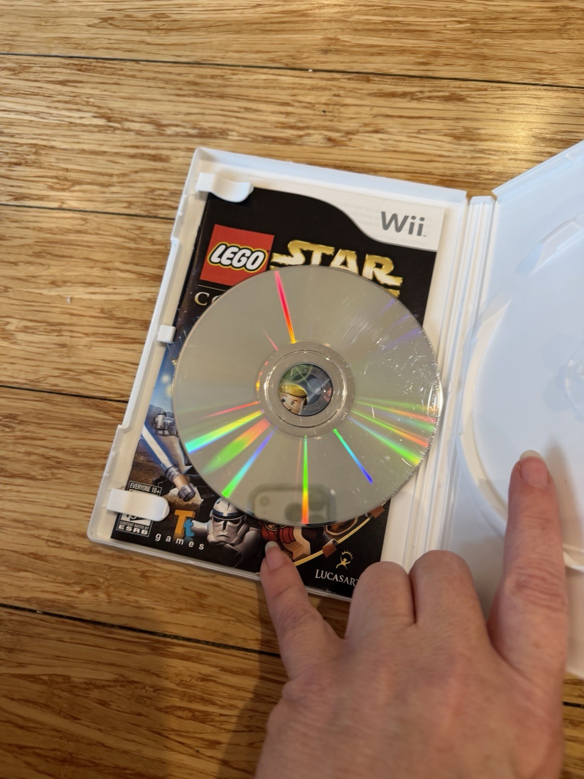 3 Game Lot Nintendo Wii + Wheel Rayman Lego Star Wars Need Speed Carbon Tested