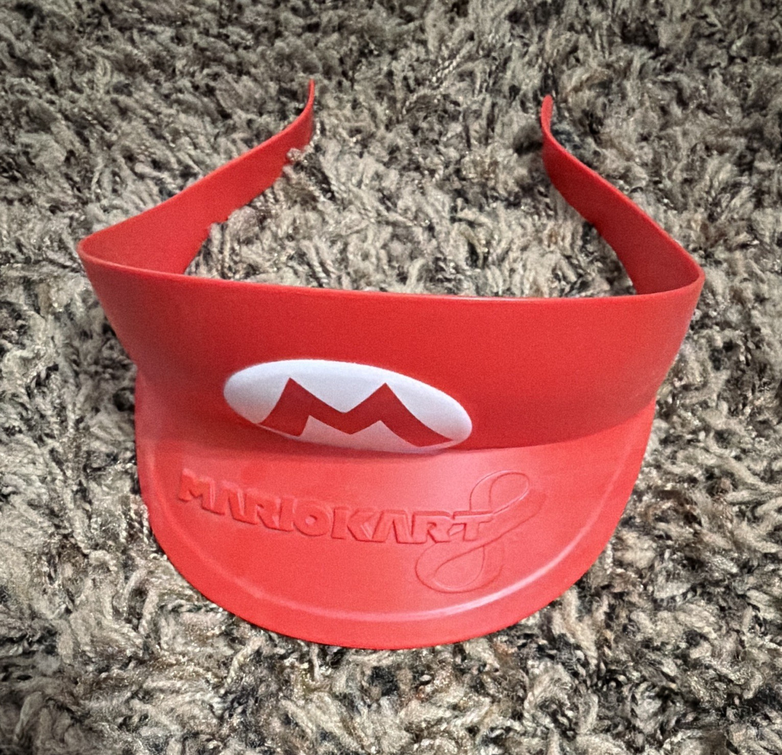 Mario Kart 8 Mario Kart Series Mario Red Visor Hat Cap with “M” Logo