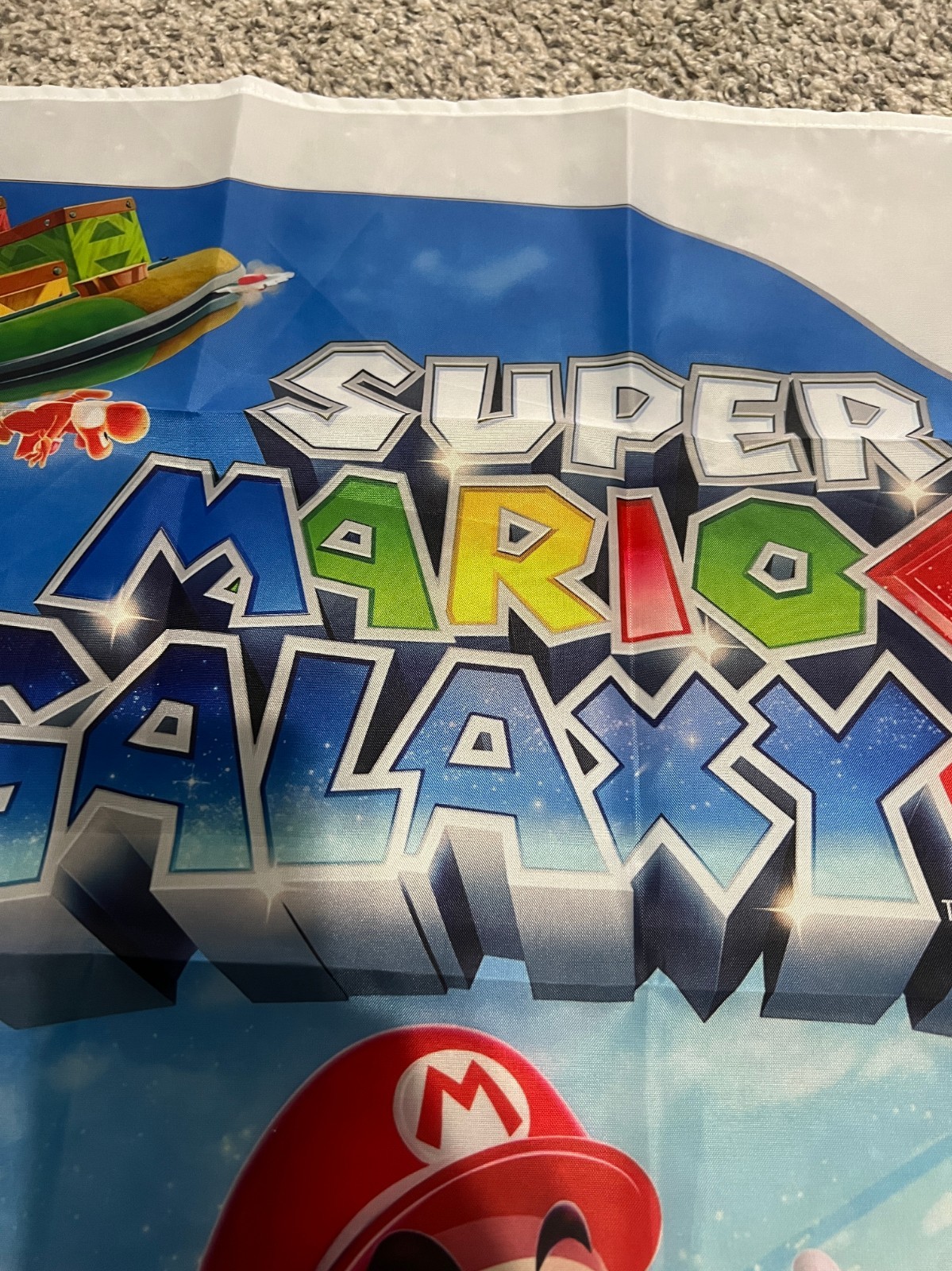 Super Mario Galaxy 2 Wall Flag Banner Tapestry 2 x 3 Ft, Wii