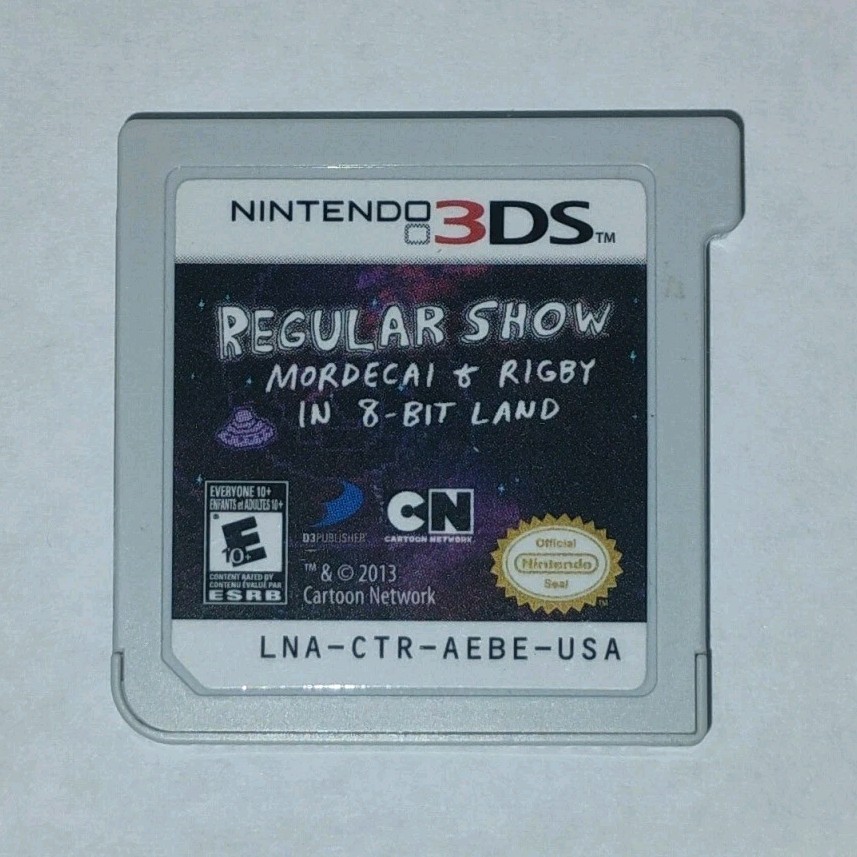 D3 Publisher Regular Show 8-Bit Land Nintendo 3DS NTSC-U/C Action Multiplayer