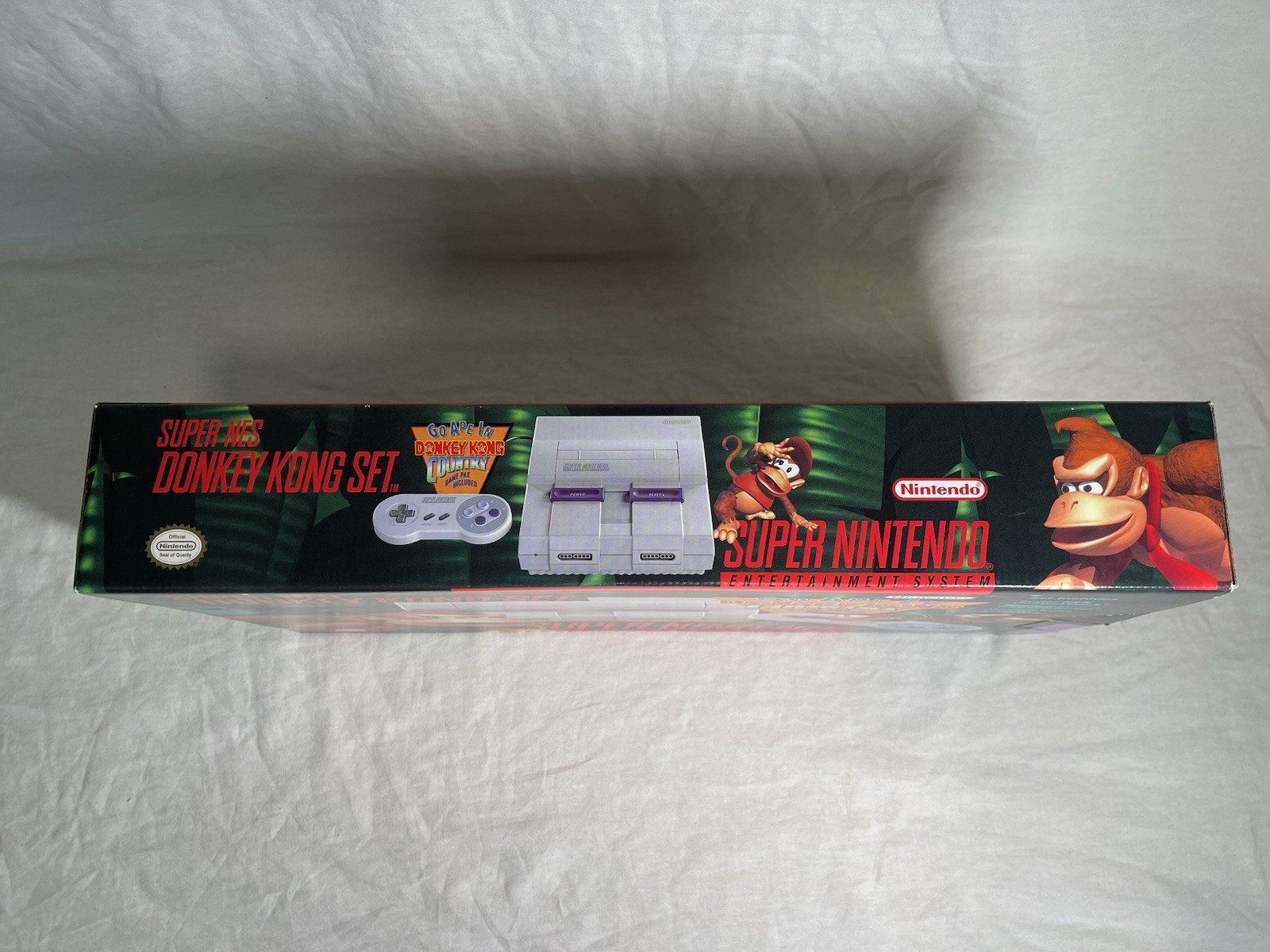 Super NES Donkey Kong Console Set CIB W/ Matching Serial Number – Tested!