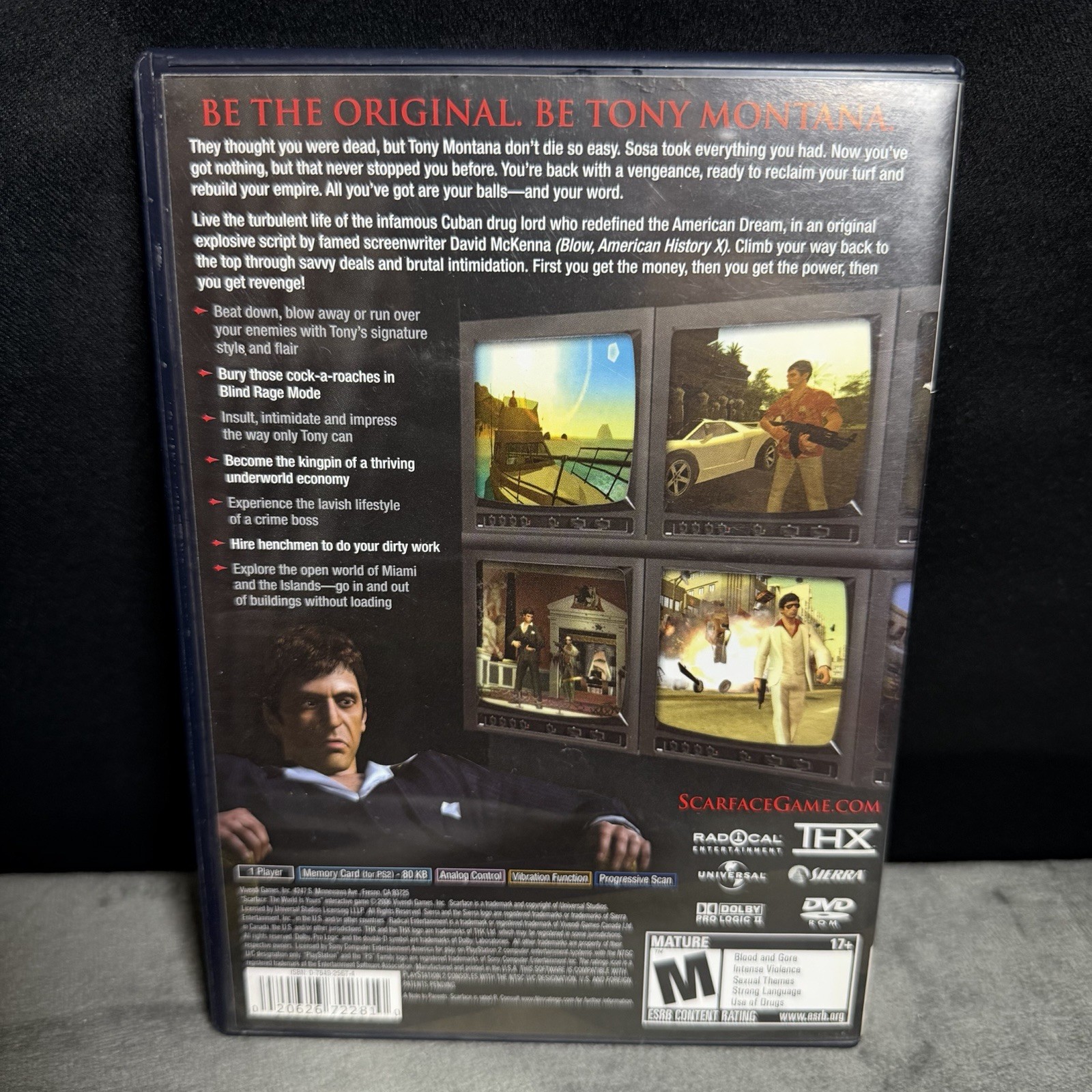 Sierra Scarface: The World Is Yours PS2 2006 M NTSC-U/C Manual Included