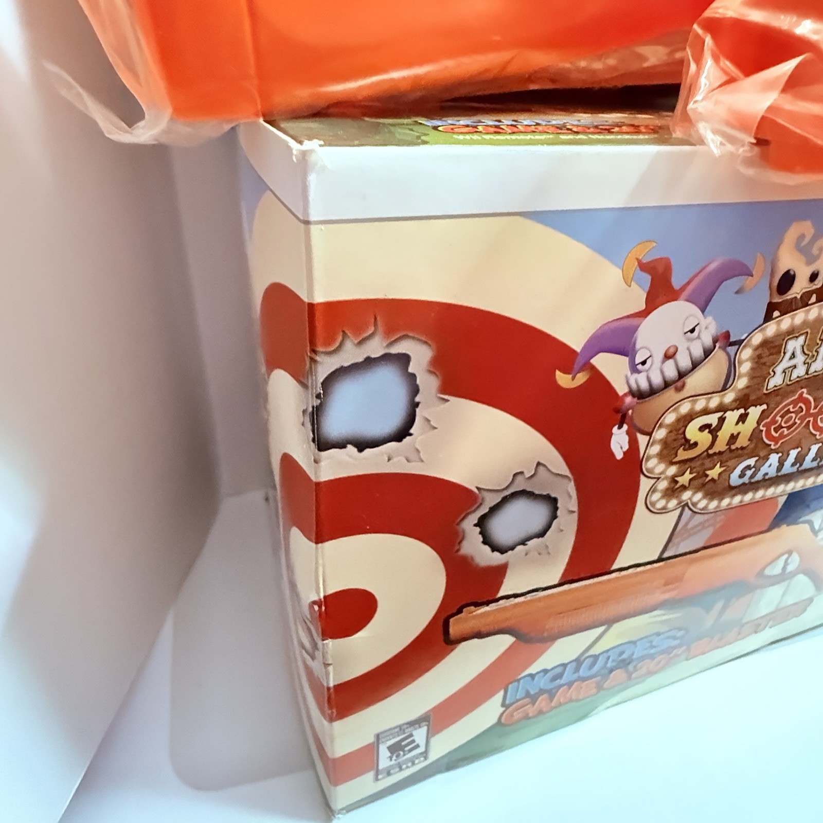 SEALED Arcade Shooting Gallery Blaster & SEALED Game Nintendo Wii Open Box NIB