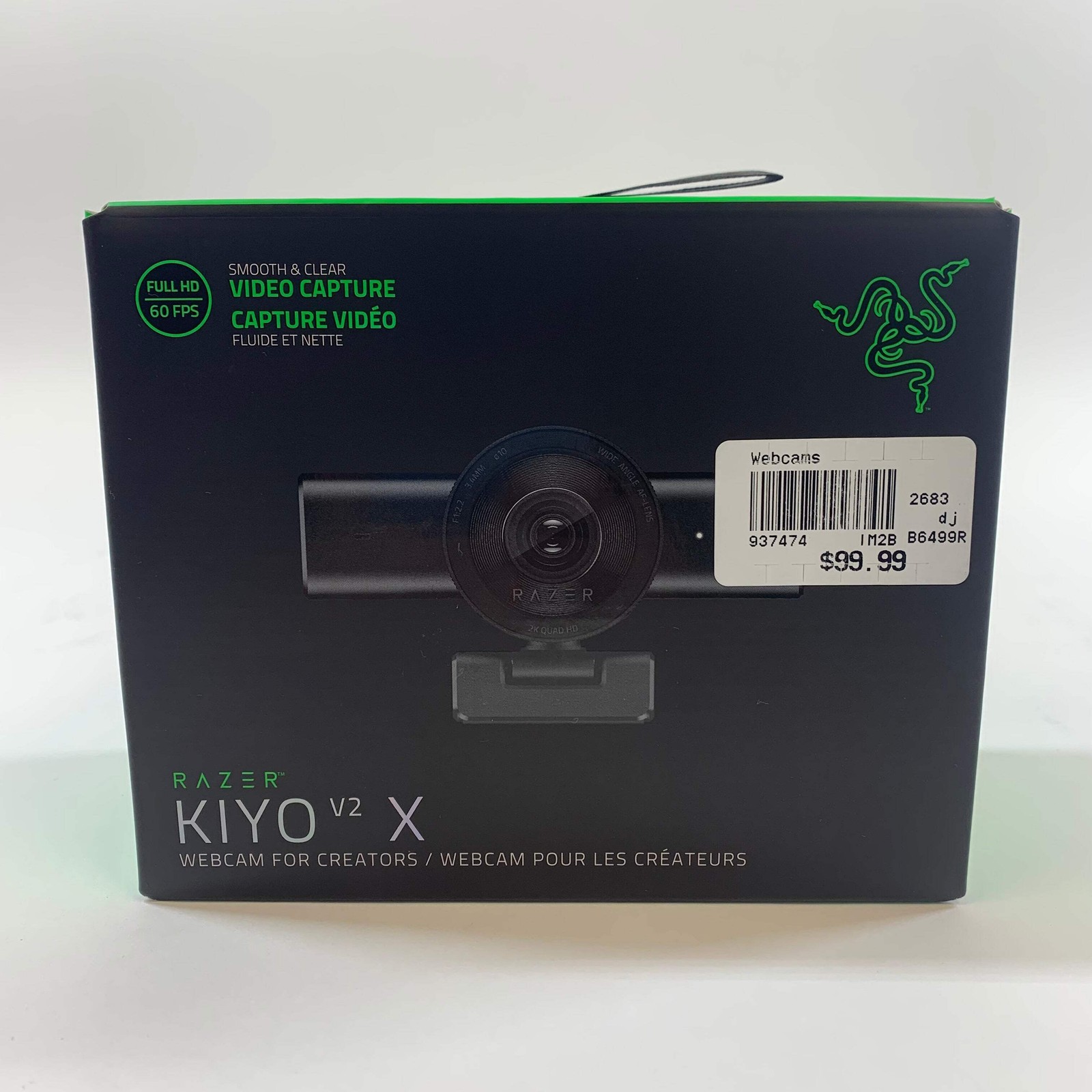 New Razer Kiyo V2 X FHD 60FPS Webcam For Creators