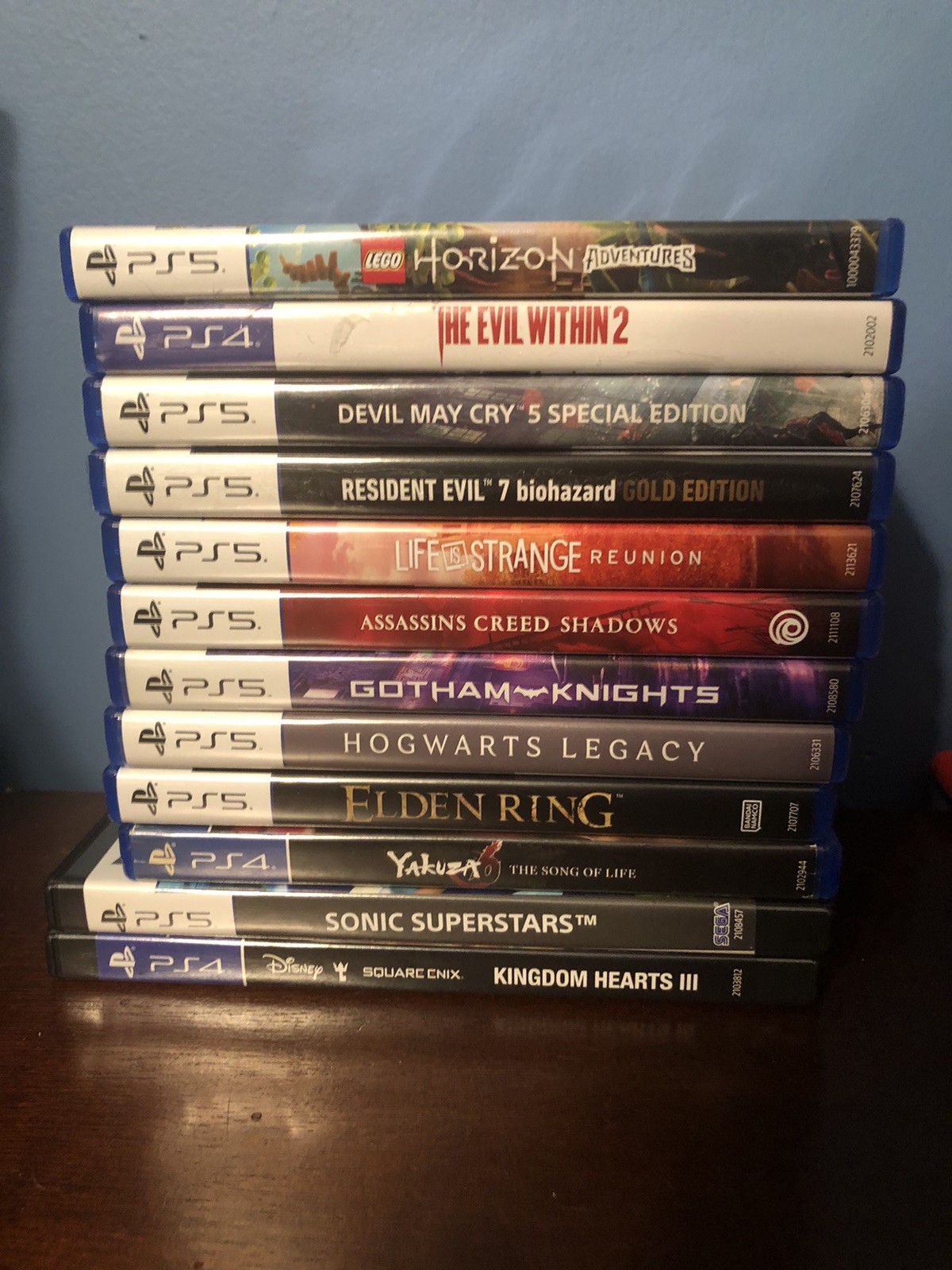 Ps5/ps4 Game Lot Kingdom Hearts Devil May Cry Resident Evil Elden Ring As Is