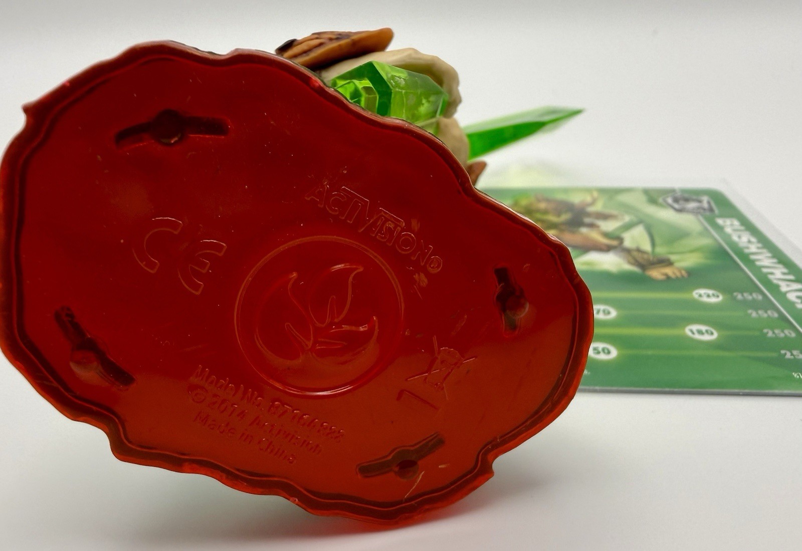 Skylanders Trap Team BUSHWHACK Trap Master Figure + Stat Card & Sticker Sheet
