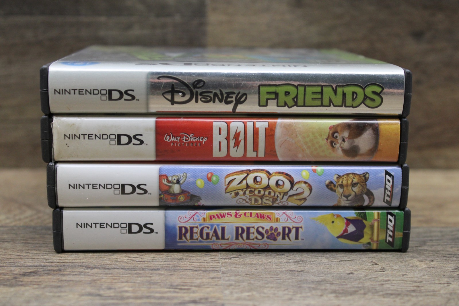 Lot of 4 DS Games, Disney Friends, Zoo Tycoon 2, Bolt & More. Tested Fast Ship
