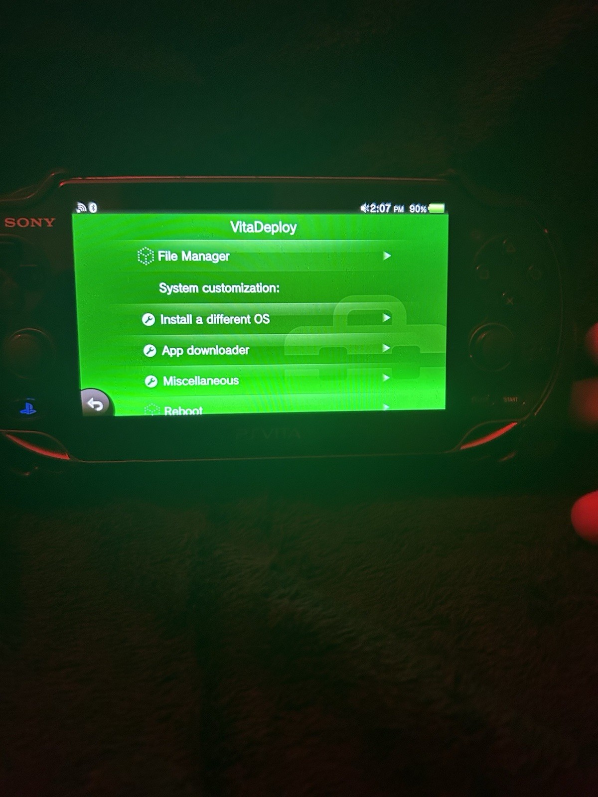 Sony PS Vita PCH-1000 Black 4GB Wi-Fi Handheld w/ Memory Card & Adapter