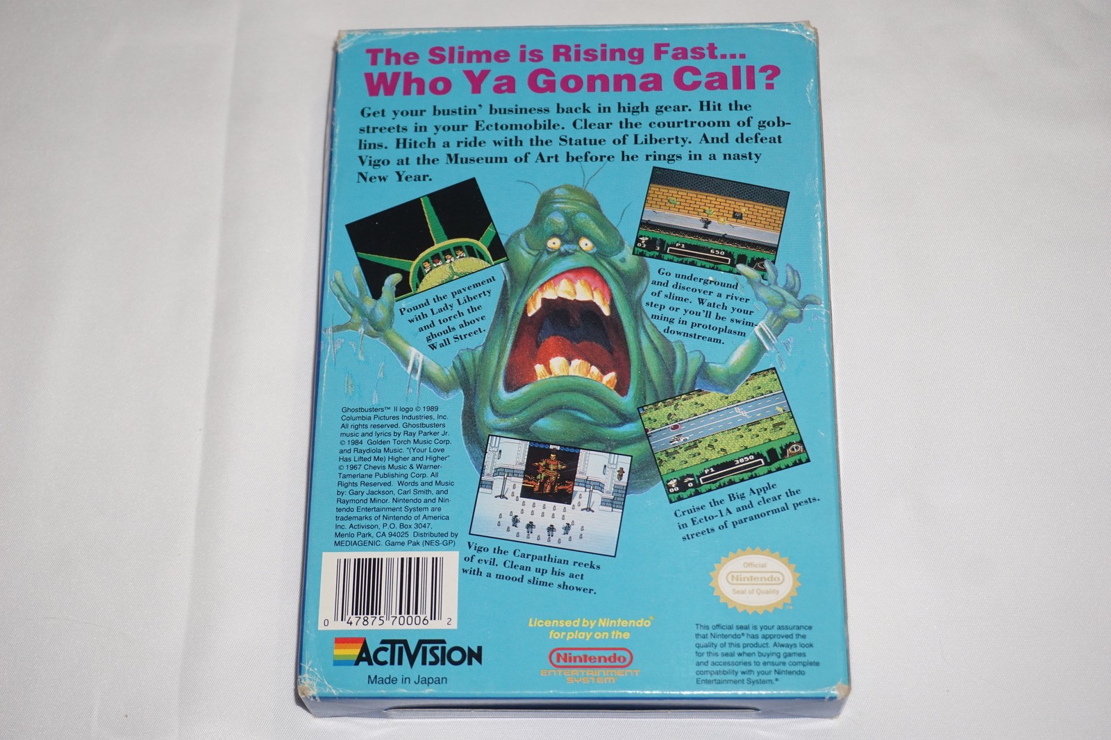 Ghostbusters II 2 (Nintendo NES) Complete in Box CIB