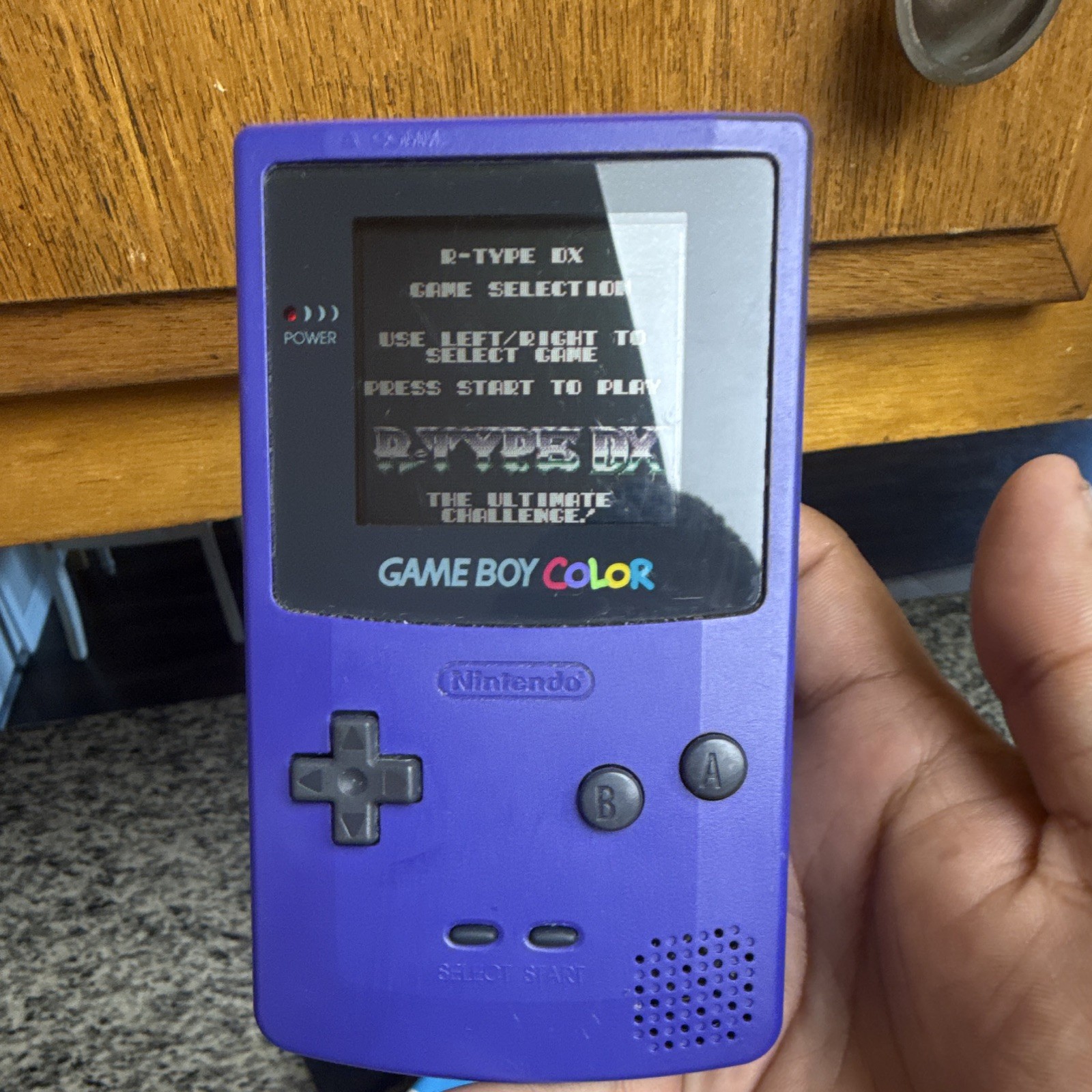 Nintendo Game Boy Color Purple Handheld Console CGB-001 Color Screen NTSC-U/C
