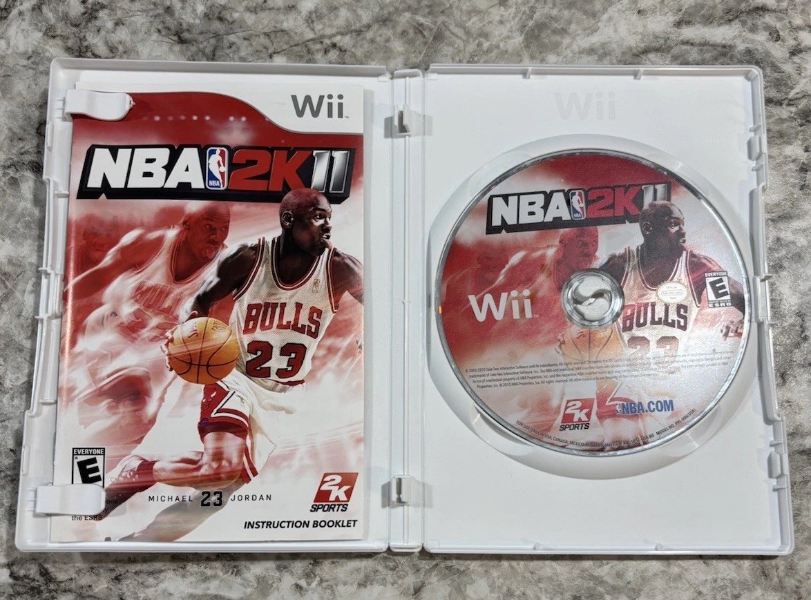 2K Sports NBA 2K11 Nintendo Wii NTSC-U/C 2010 E Manual Excellent