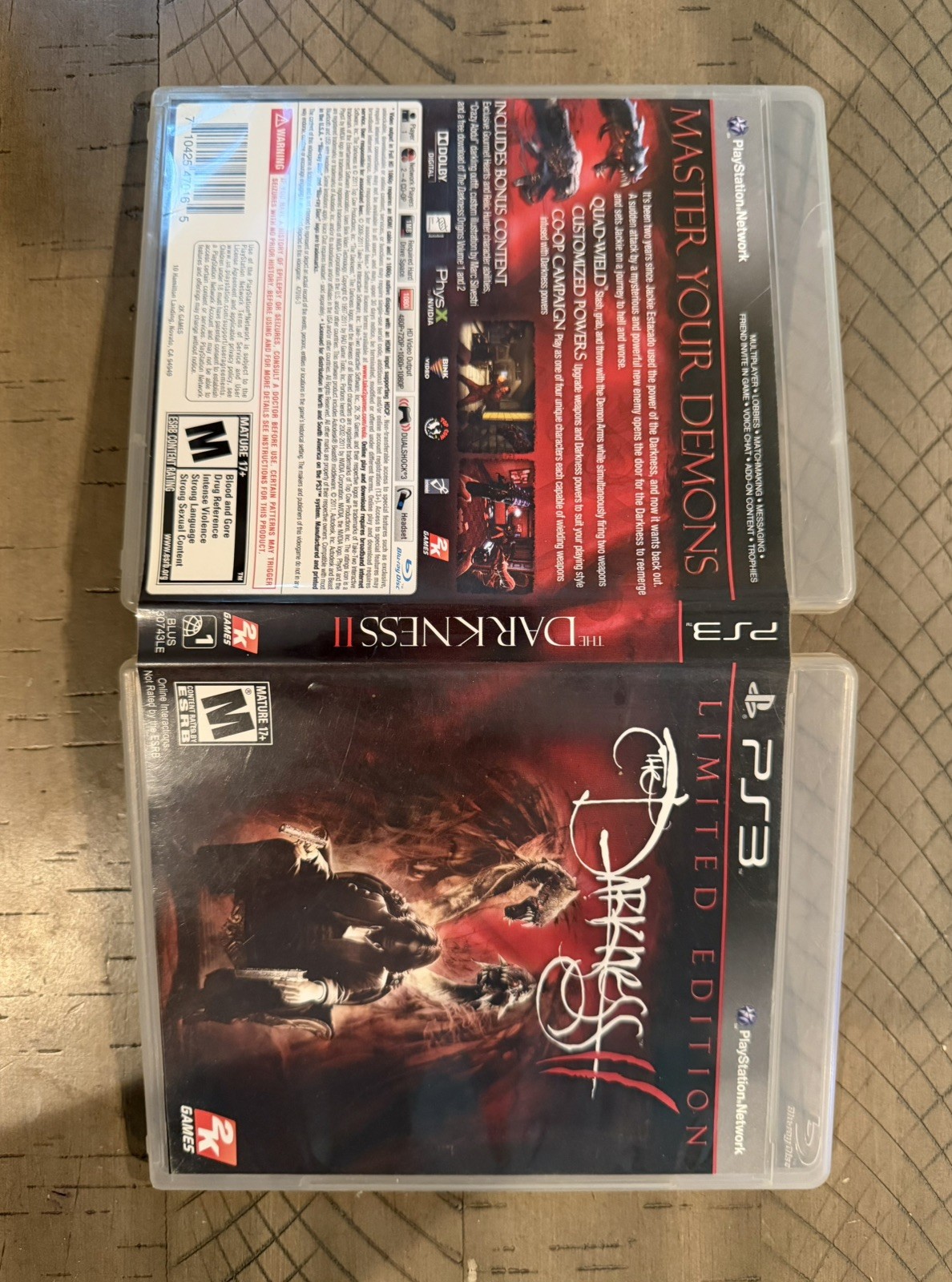 The Darkness 1 & II 2 — Limited Edition; Both CIB (Sony PlayStation 3, 2007)