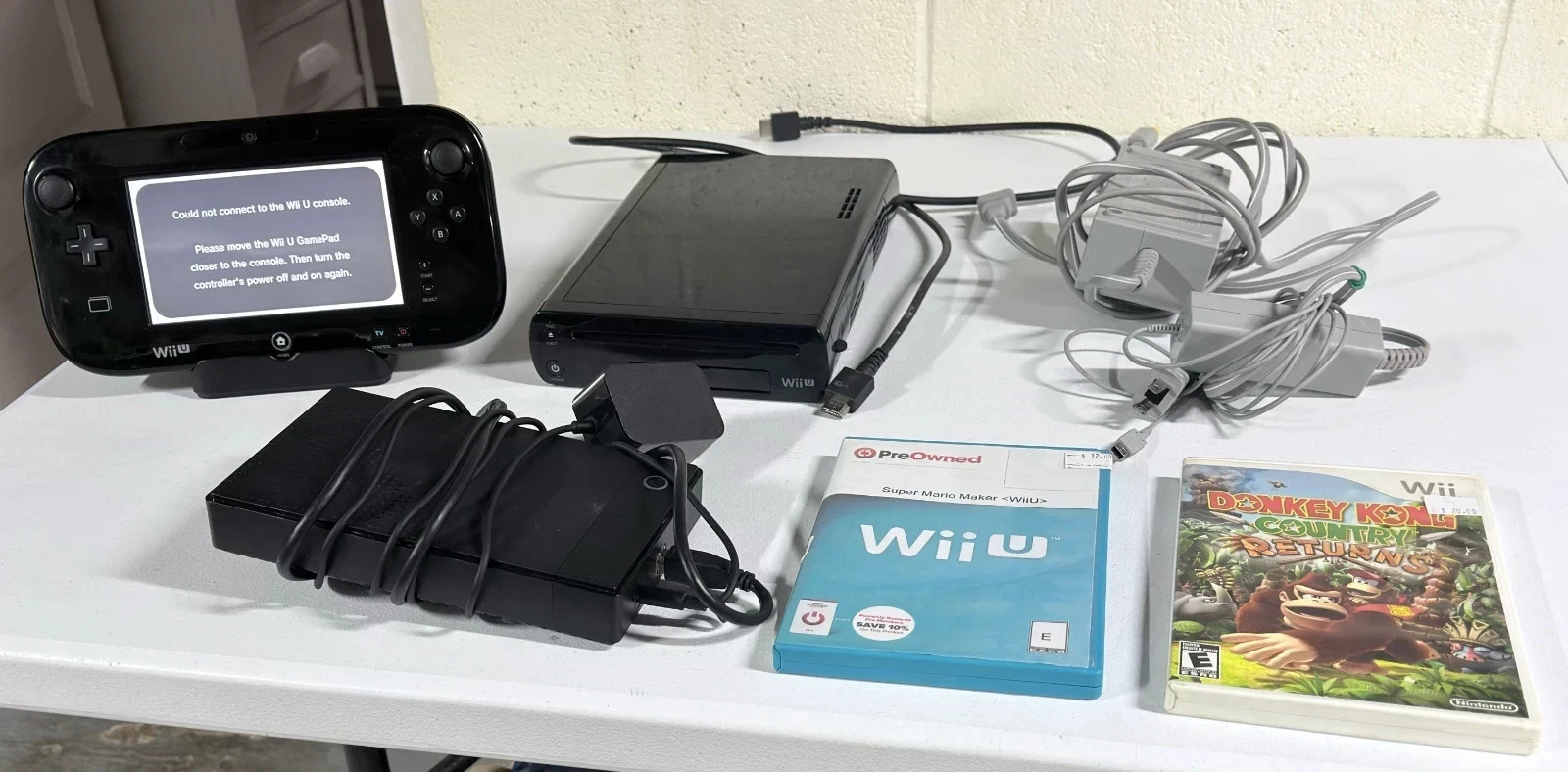 Nintendo Wii U Black Console Bundle (32GB + 1TB)