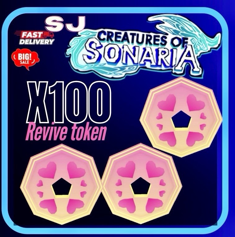 100x Revive Tokens – Creatures of Sonaria (COS) – FAST DELIVERY! ⚡️ Online 🟢