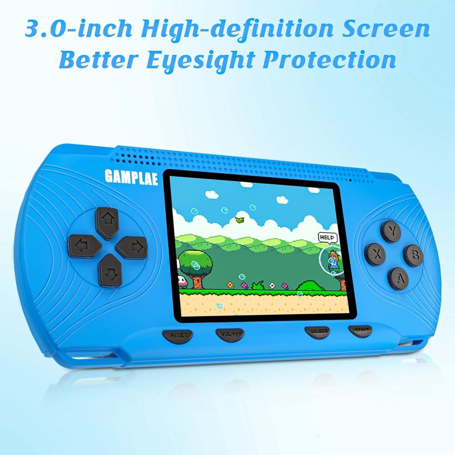 Portable Handheld Game Console 3″ HD Built-in 258 Games HD Classic Kids Toy Gift