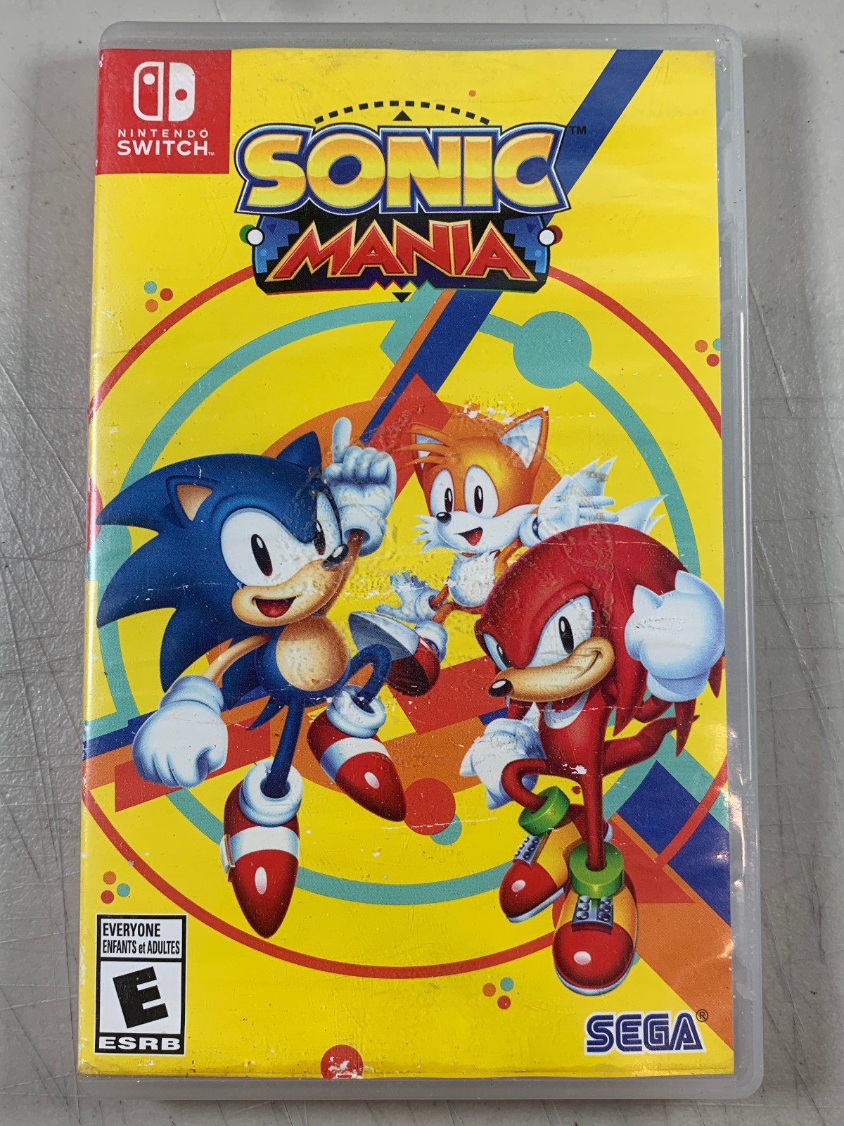 Tested Works Nintendo Switch Sonic Mania Video Game Sega No Inserts/Manual