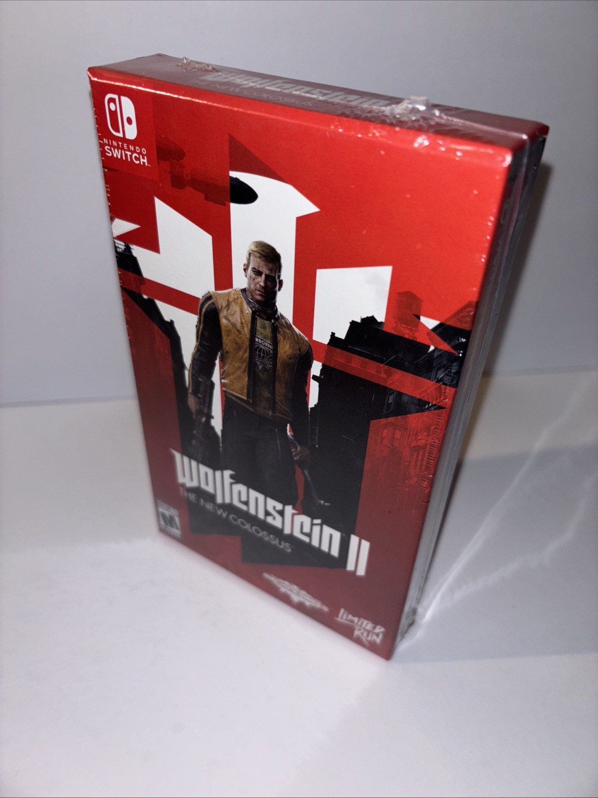 STEELBOOK EDITION WOLFENSTEIN 2 II THE NEW COLOSSUS LIMITED RUN GAMES U.S. ESRB