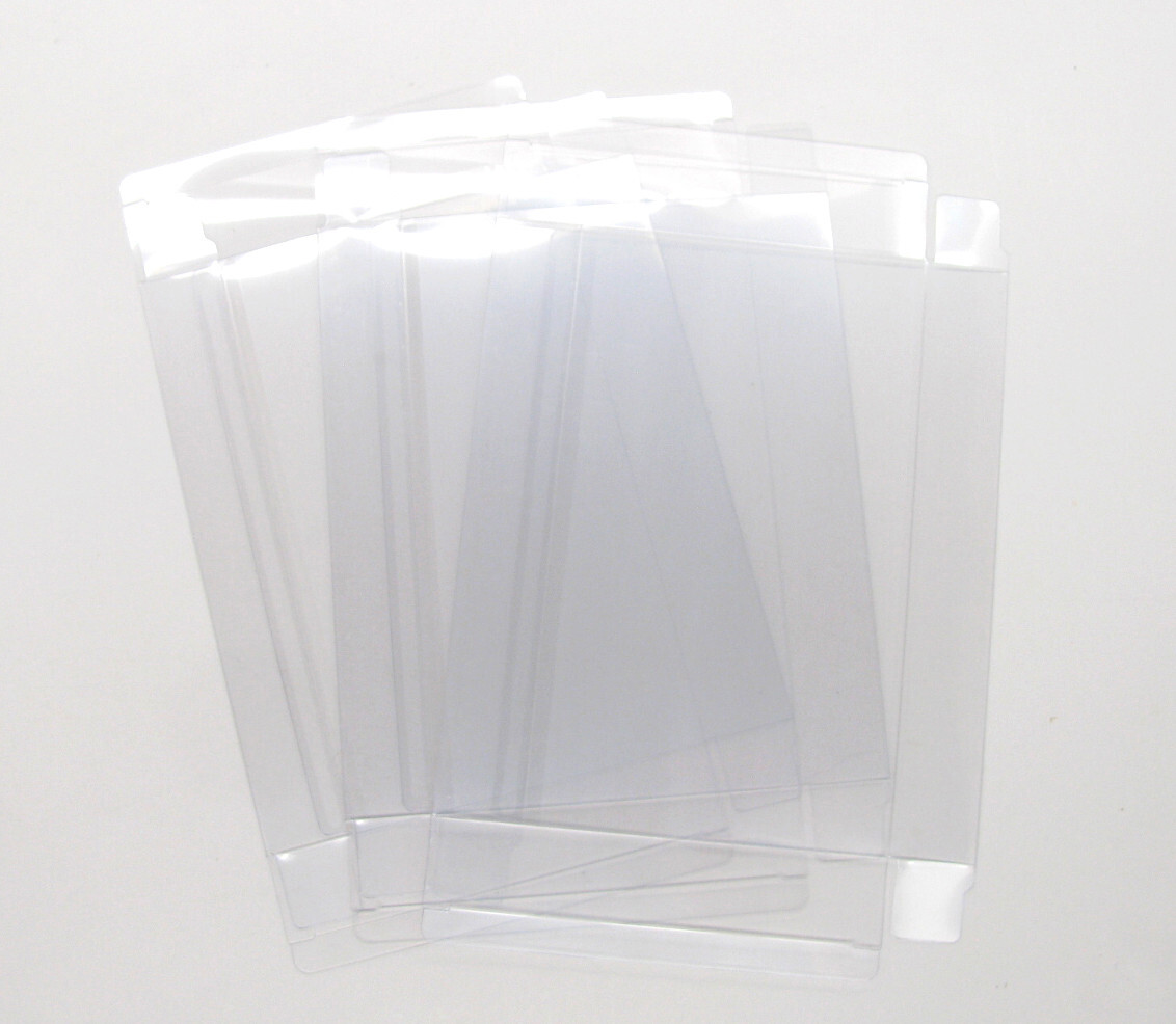 50X CLEAR PLASTIC PROTECTIVE BOX SLEEVE FOR STANDARD ATARI 2600 GAMES (SIZE A)