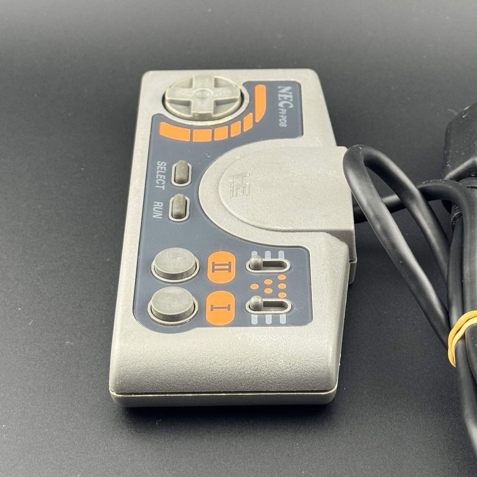 NEC PC Engine Turbo Pad Gray Gamepad Controller PI-PD8 Tested Japan | US SELLER