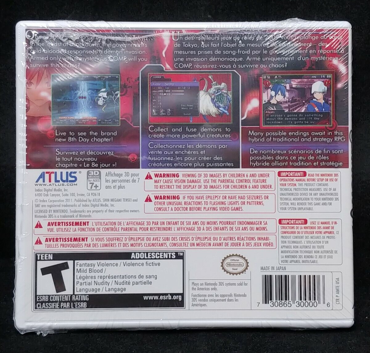 Shin Megami Tensei: Devil Survivor Overclocked (Nintendo 3DS) BRAND NEW