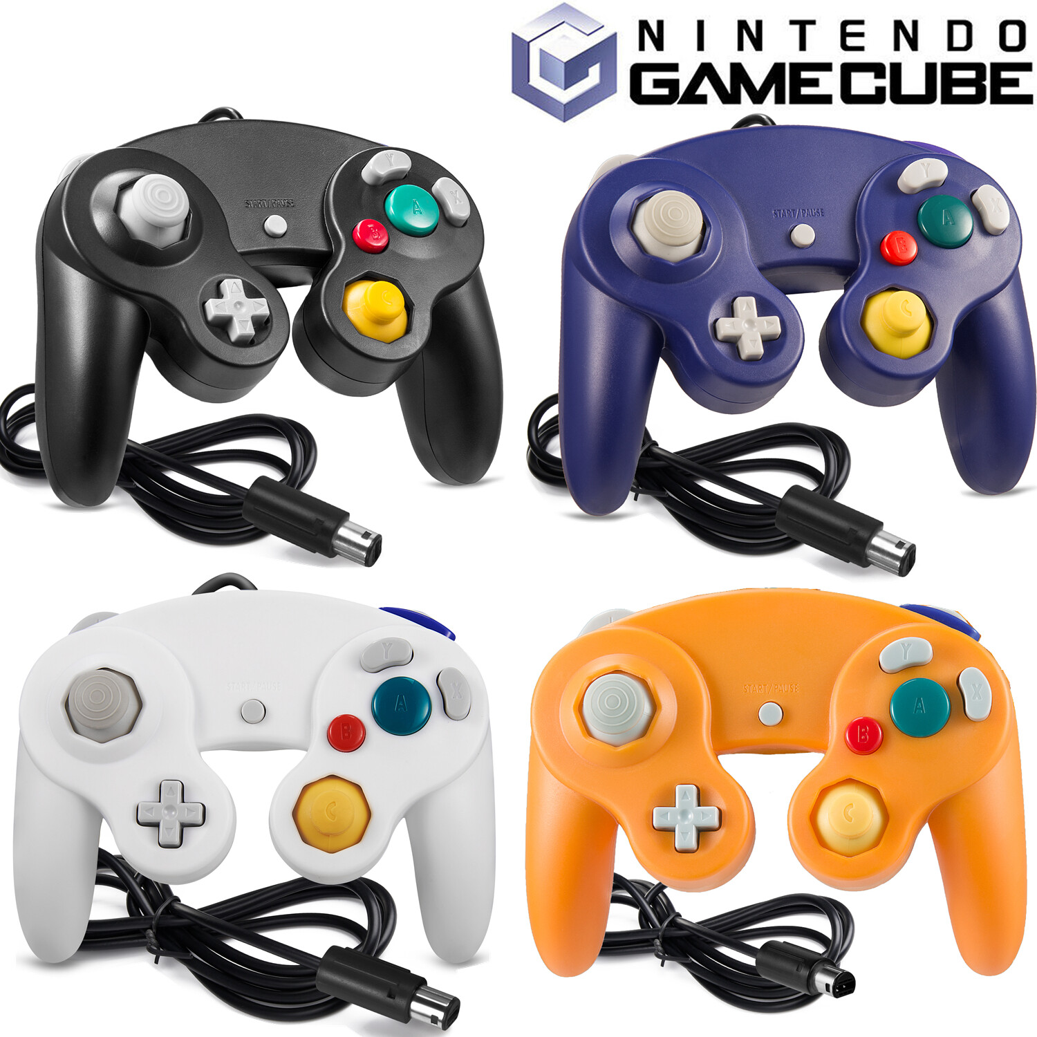 1x/2x Wired Wireless Shock Joypad Game Stick Pad Controller for Nintendo NGC GC