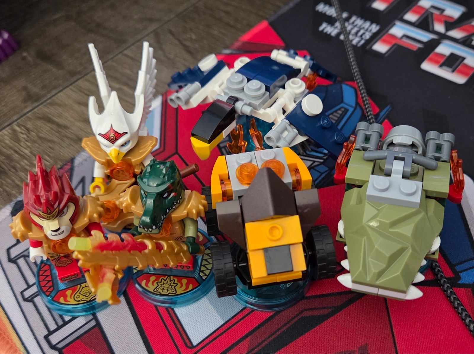 LEGO Dimensions Chima Laval, Eris, and Cragger Fun Packs 71222 71232 71223