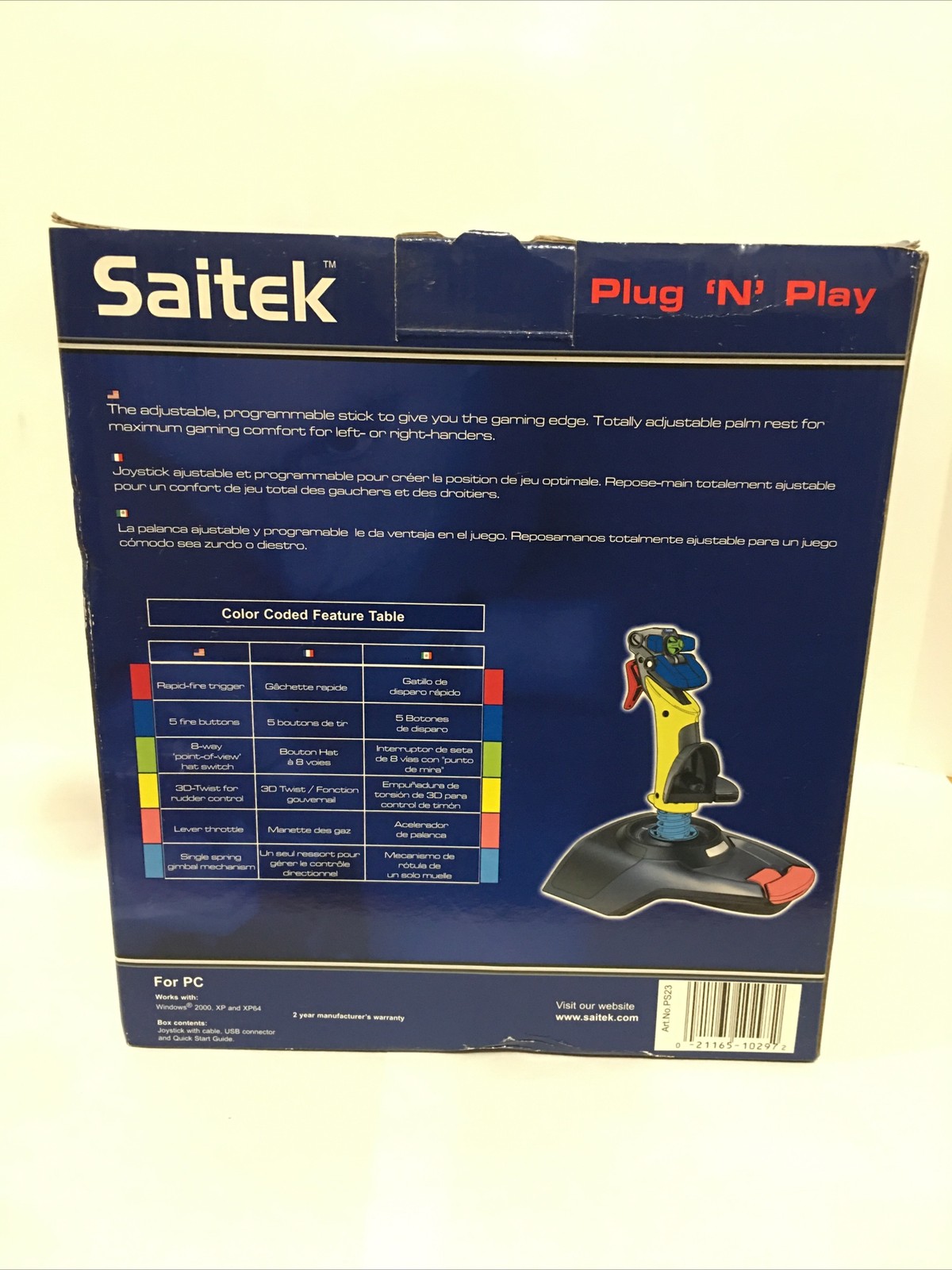Saitek ST290 Pro USB Flight Stick Joystick PC Gaming Controller, Tested