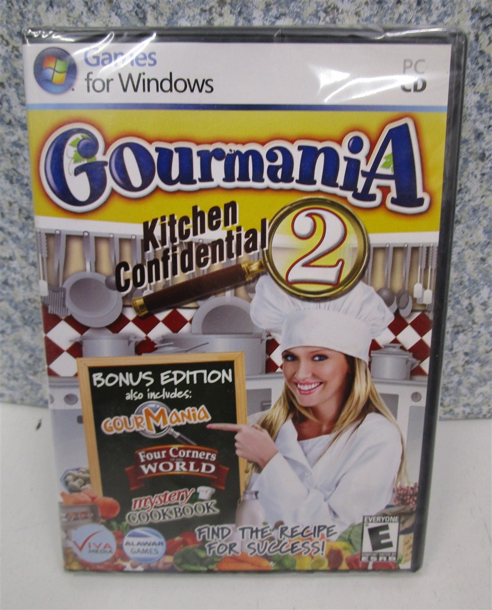 Video Game PC Gourmania 2 Kitchen Confidential Bonus Edition & 3 other games NEW