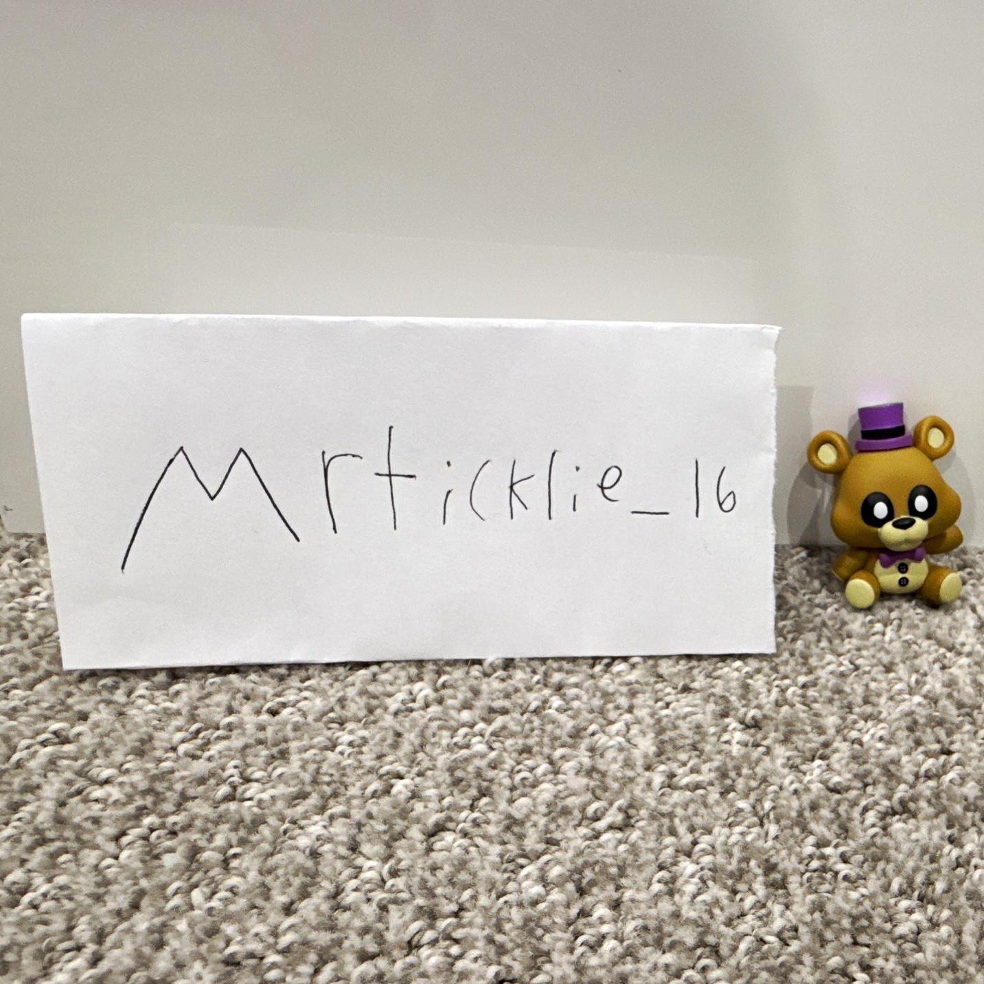 FUNKO Mystery Minis FNAF Plush Fredbear 1/12 GameStop Exclusive