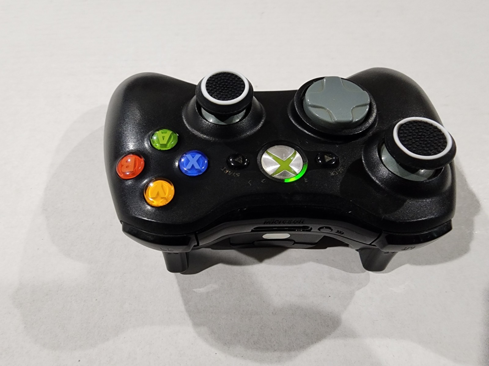 Microsoft Xbox 360 Wireless Controller Black and Gray Model 1403 OEM *SEE PICS*