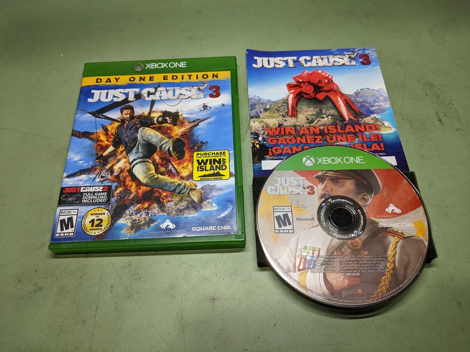 Just Cause 3 [Day One Steel Book] Microsoft XBoxOne Complete in Box