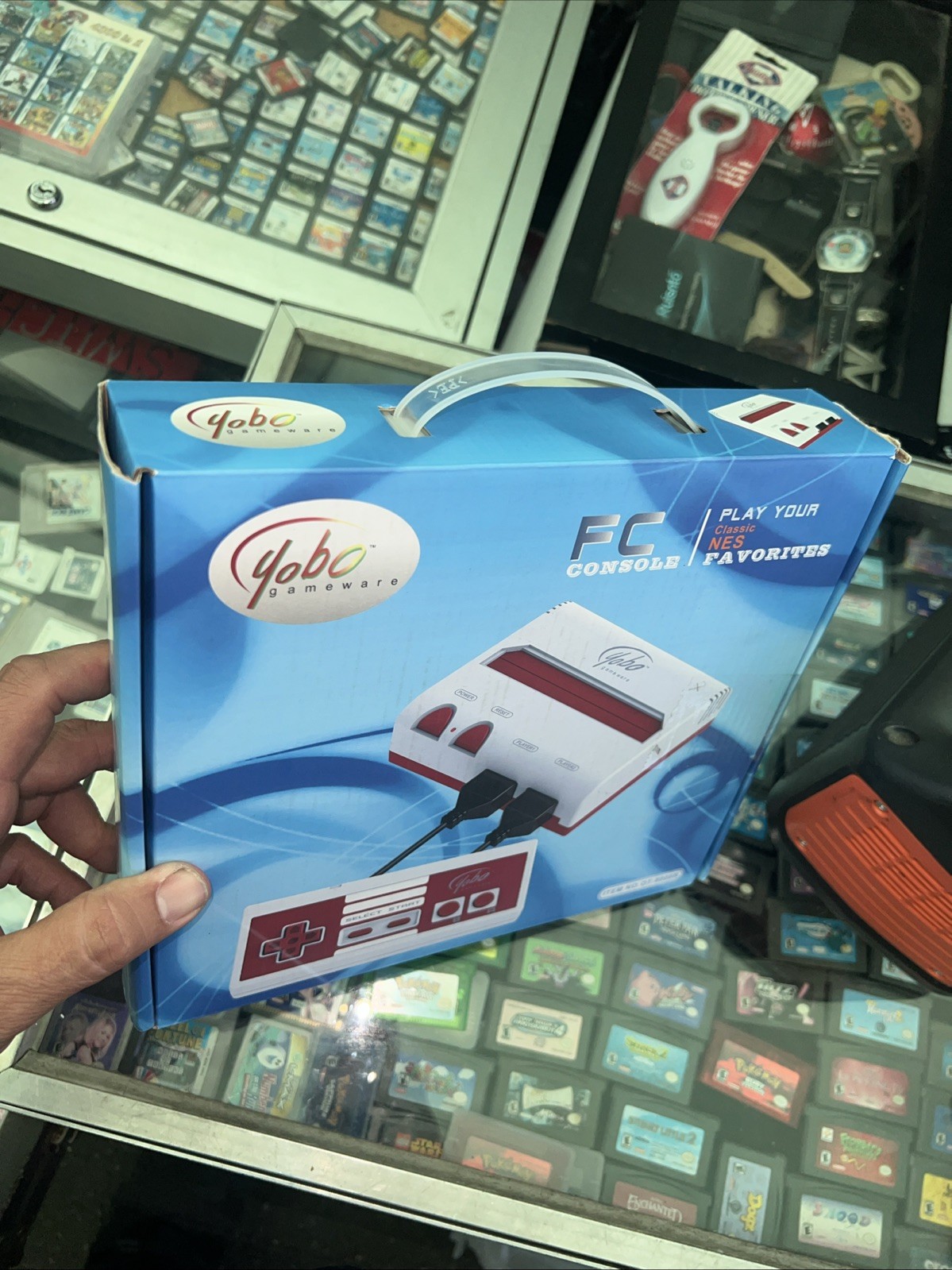 Brand New Red & White Yobo Fc Game Console play Your NES 8 Bit Nintendo Games !