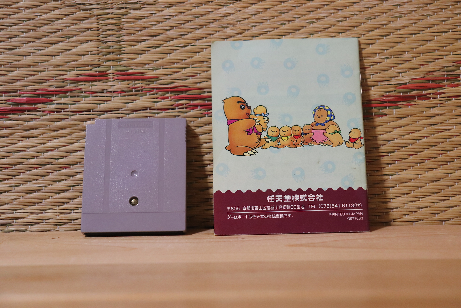 Mogura Nya Mole Mania w/case manual Japan Nintendo Gameboy GB VG!