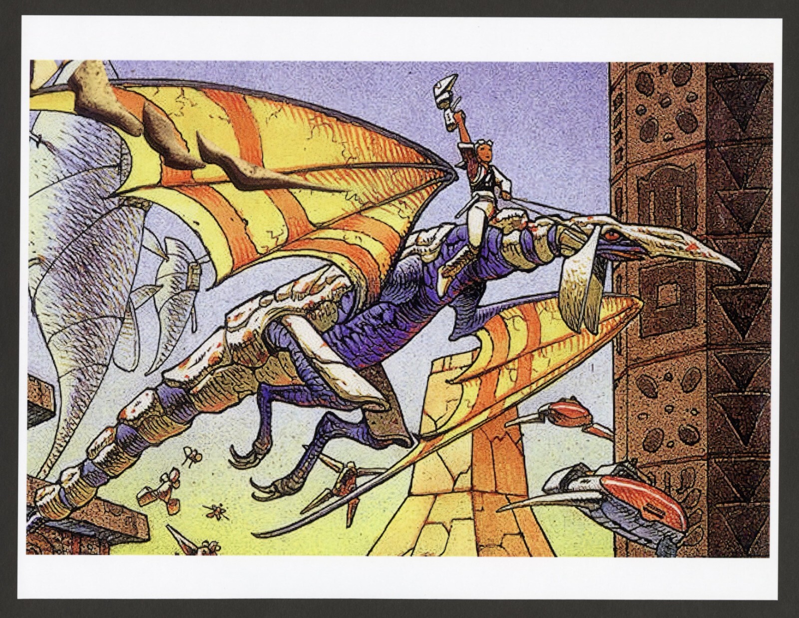 Panzer Dragoon Sega Saturn Game Wall Art Print Small Poster – Glossy (Moebius)