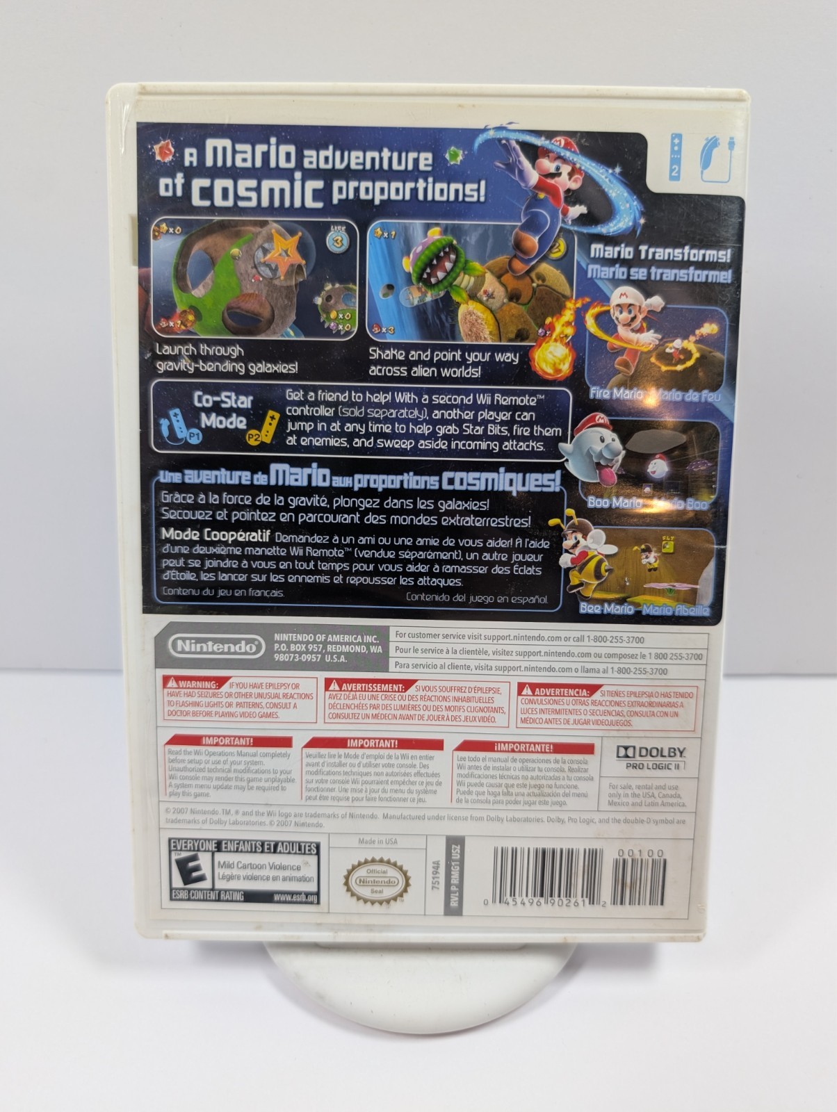 Nintendo Wii Super Mario Galaxy Nintendo Selects (Nintendo WII, 2011) Nice Disc