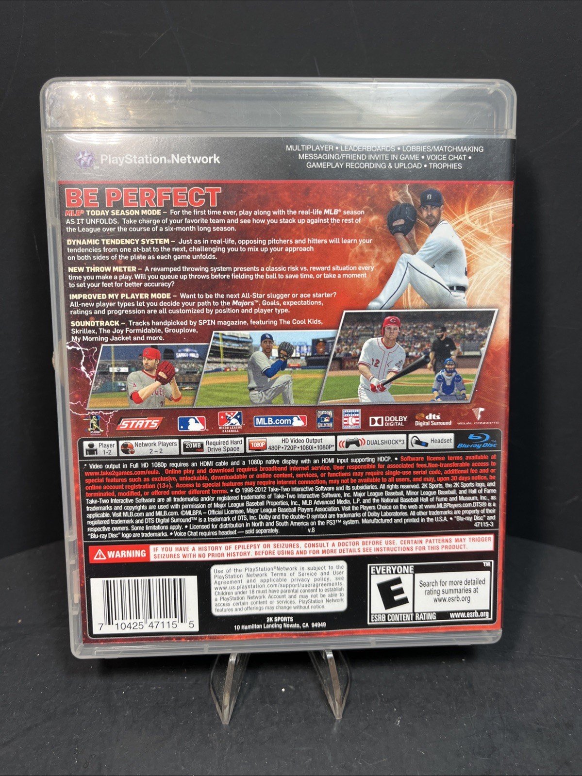 Mlb 2k12 PS3 Playstation 3- Game & Case