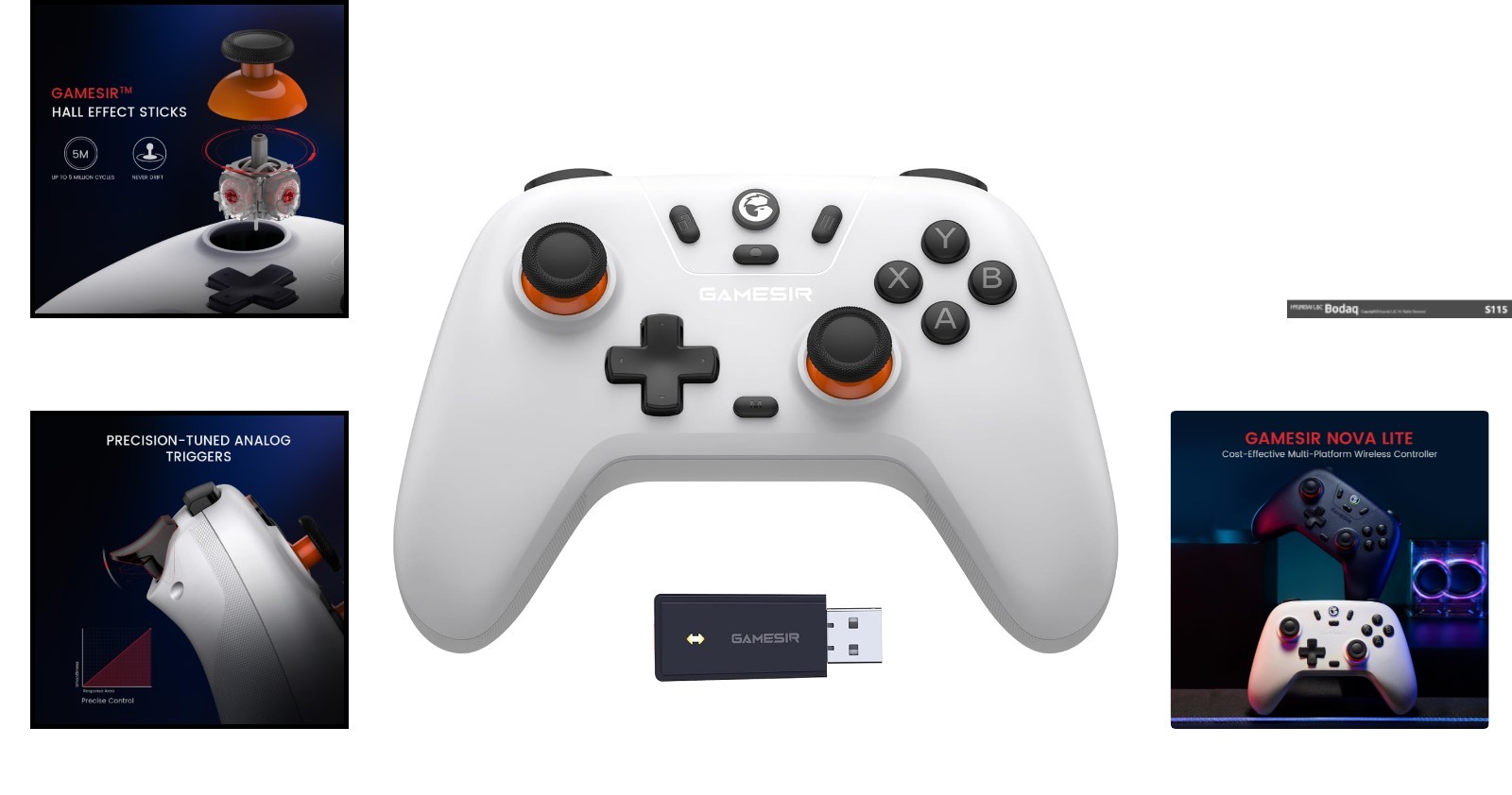 Ergonomic Bluetooth Gamepad with Turbo Function for Windows & Mobile Devices