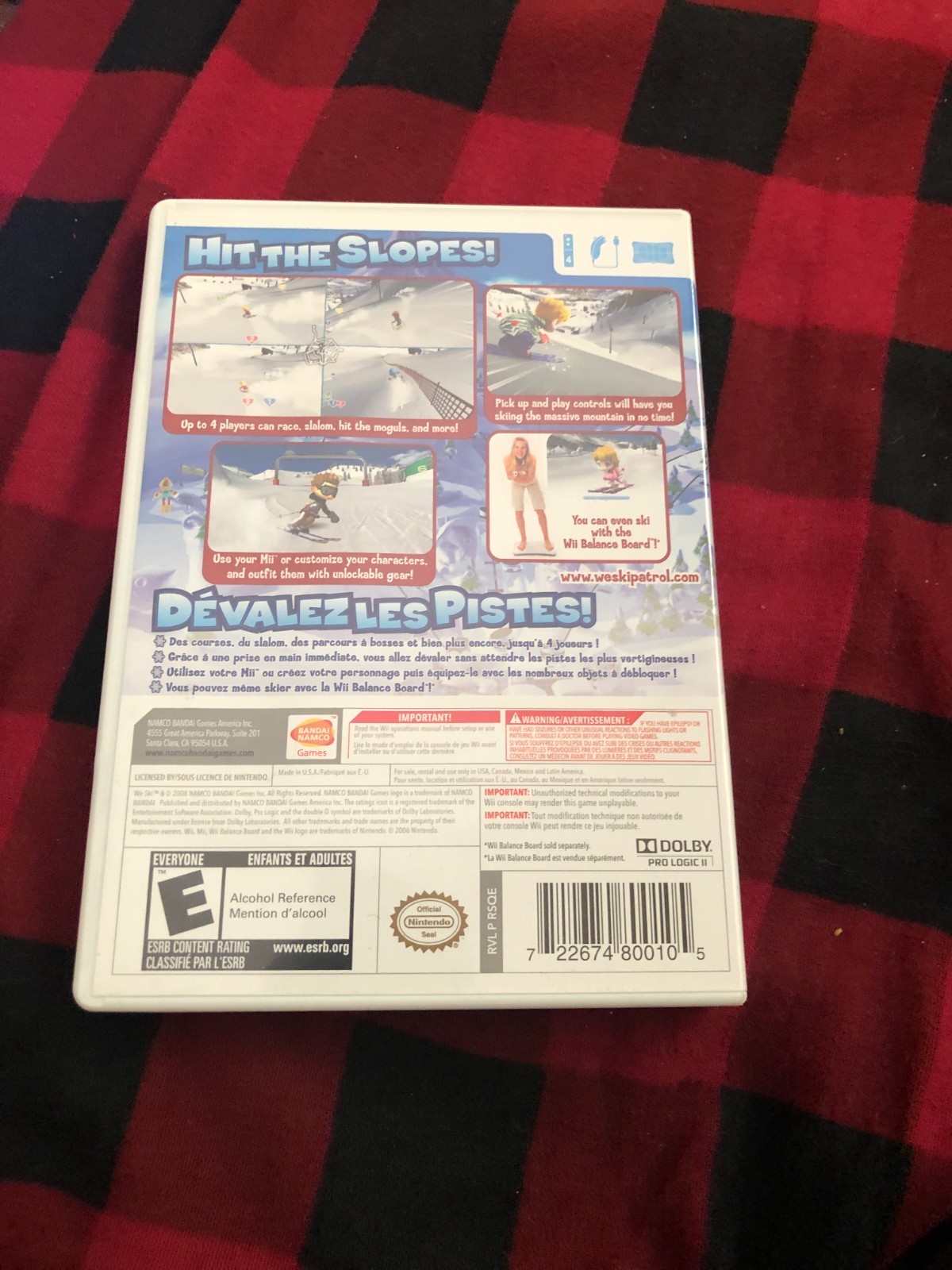 We Ski Nintendo Wii 2008 Case Manual Disc Tested Works Great Authentic
