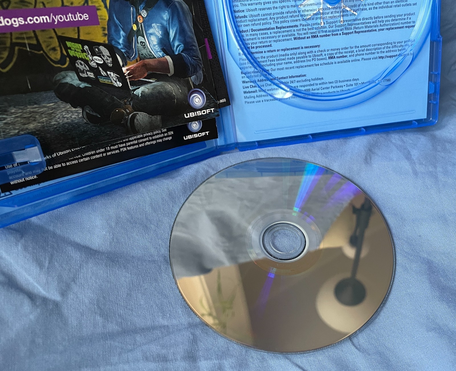 Watch Dogs 2 (PlayStation 4, 2016) In box with inserts