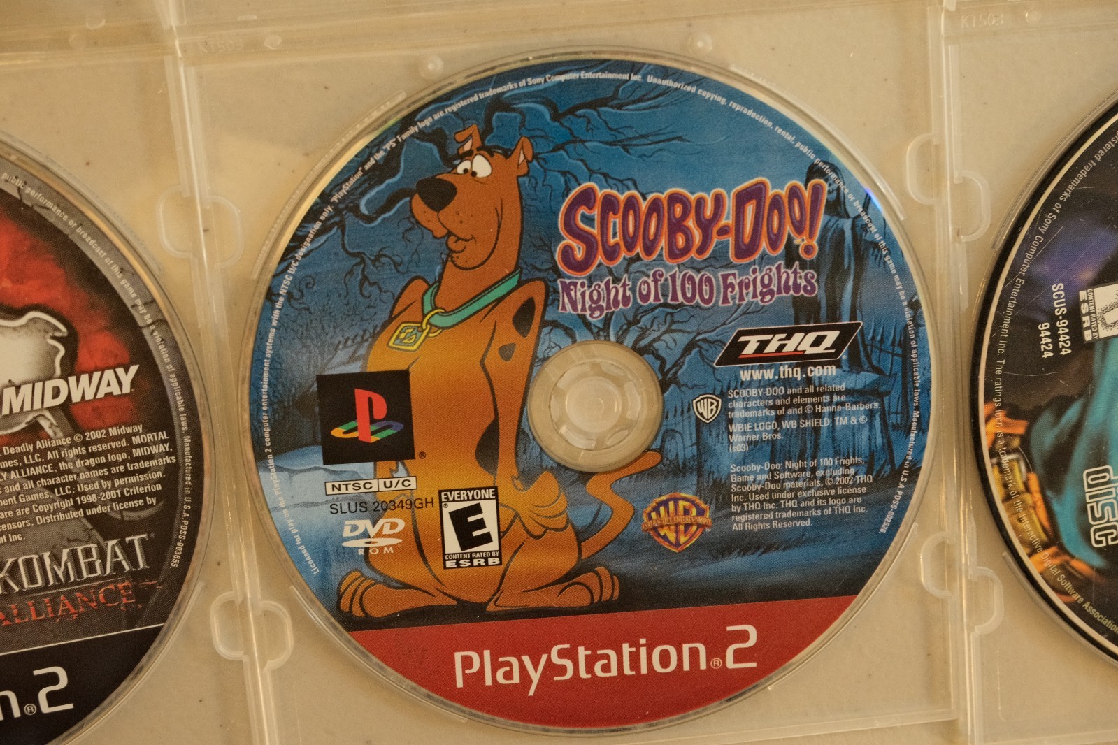 Scooby-Doo! Night of 100 Frights (Sony PlayStation 2, 2002) Disc ONLY